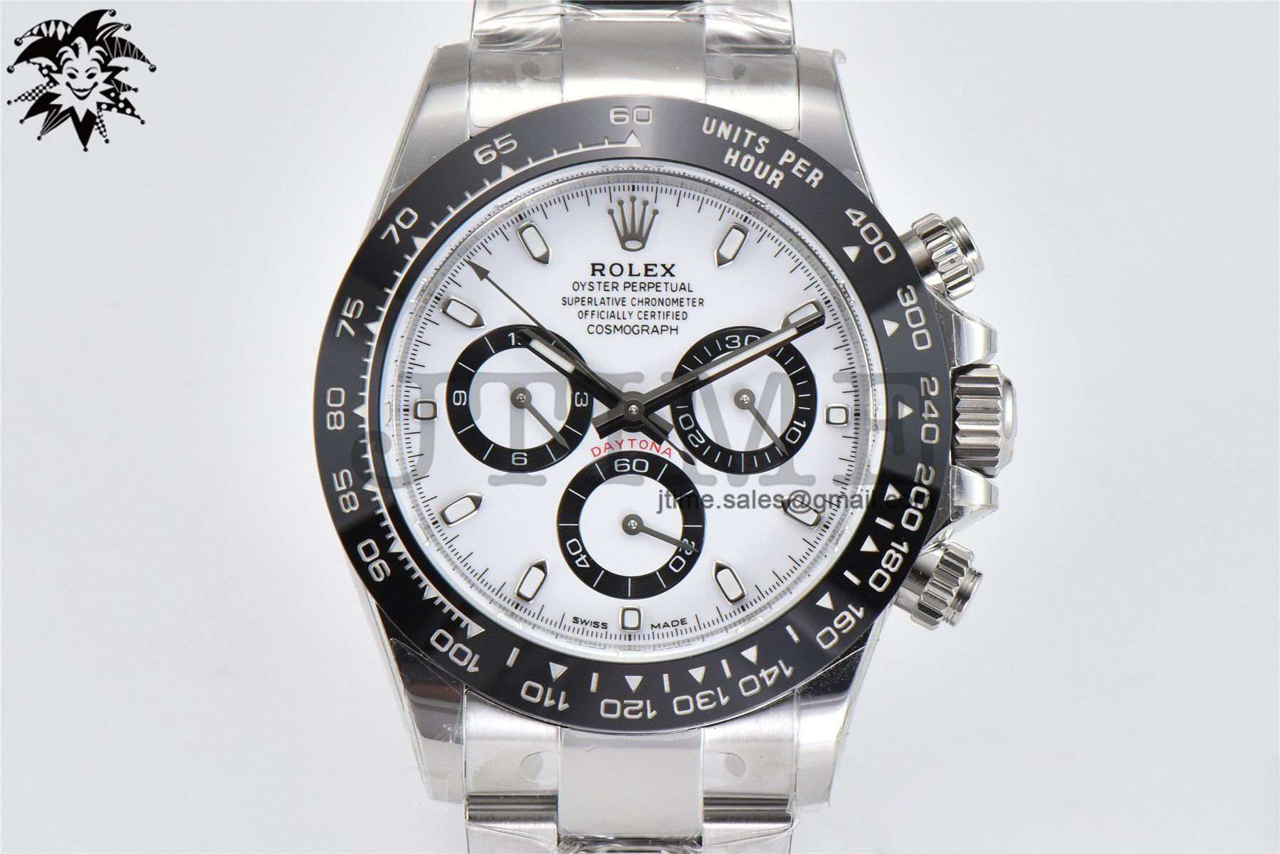 Daytona 116500 BTF 1:1 Best Edition 904L SS Case and Bracelet White Dial SA4130 - Image 3