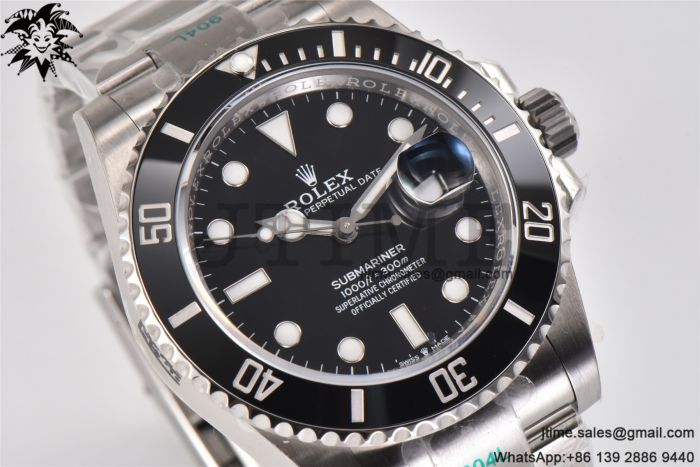 Submariner 41mm 126610 LN Black Ceramic 904L Steel ZF 1:1 Best Edition VR3235 - Image 7