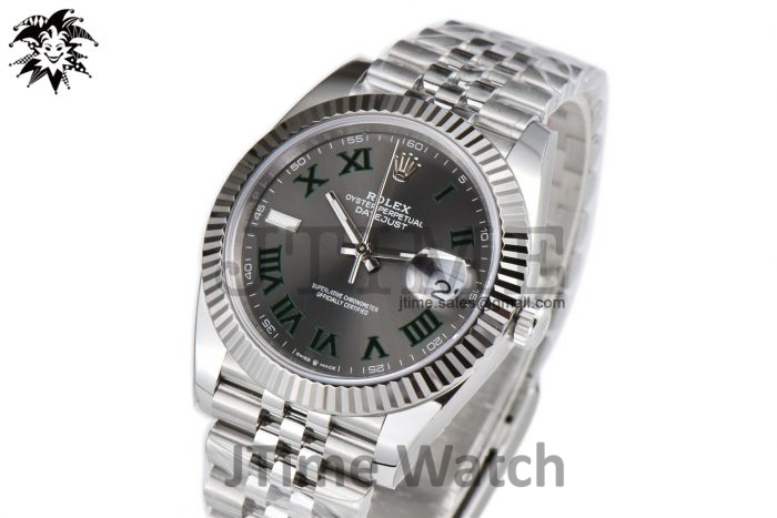 DateJust 126334 904L SS Clean Factory Best Edition Wimbledon Dial on Jubilee Bracelet S3235