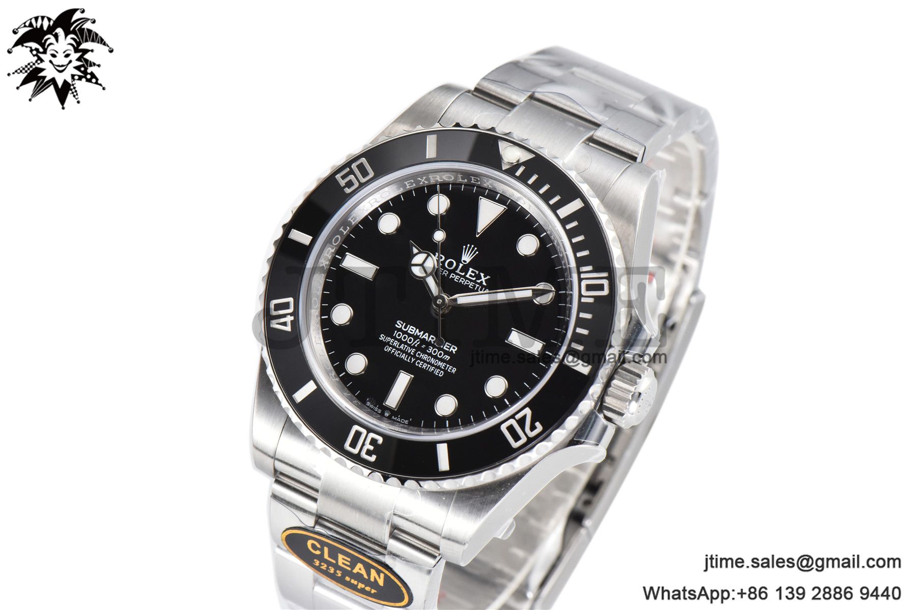 Submariner 124060LN 41mm No Date Clean Factory 1:1 Best Edition 904L Steel Black Dial VR3230
