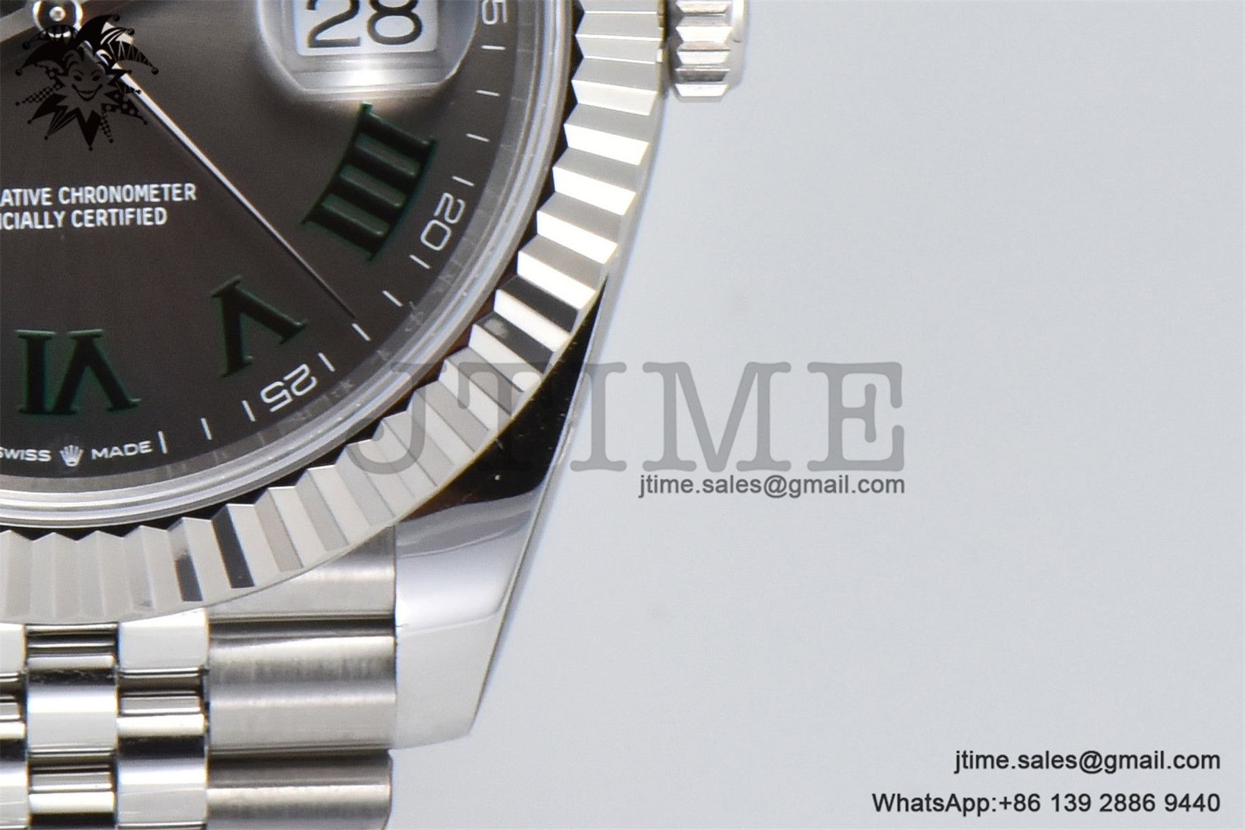 DateJust 126334 904L SS Clean Factory Best Edition Wimbledon Dial on Jubilee Bracelet S3235 - Image 14