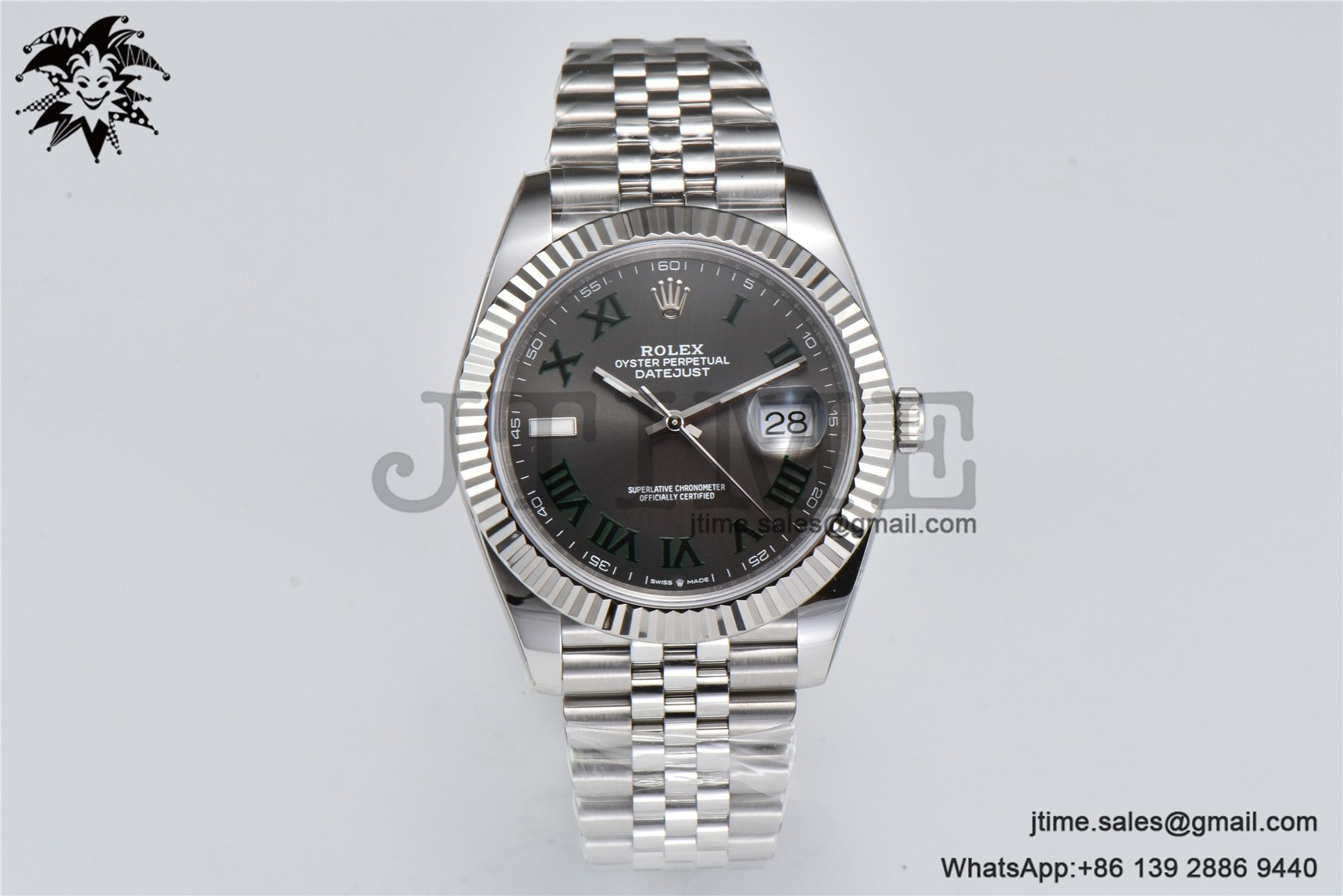 DateJust 126334 904L SS Clean Factory Best Edition Wimbledon Dial on Jubilee Bracelet S3235 - Image 5