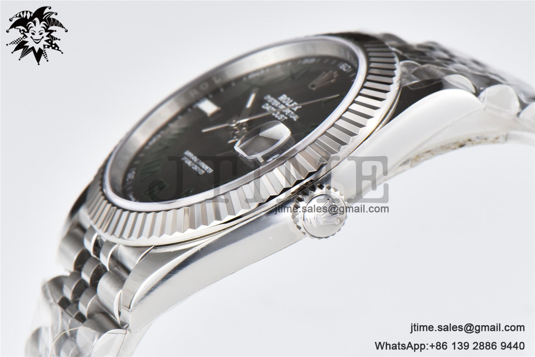 DateJust 126334 904L SS Clean Factory Best Edition Wimbledon Dial on Jubilee Bracelet S3235 - Image 7