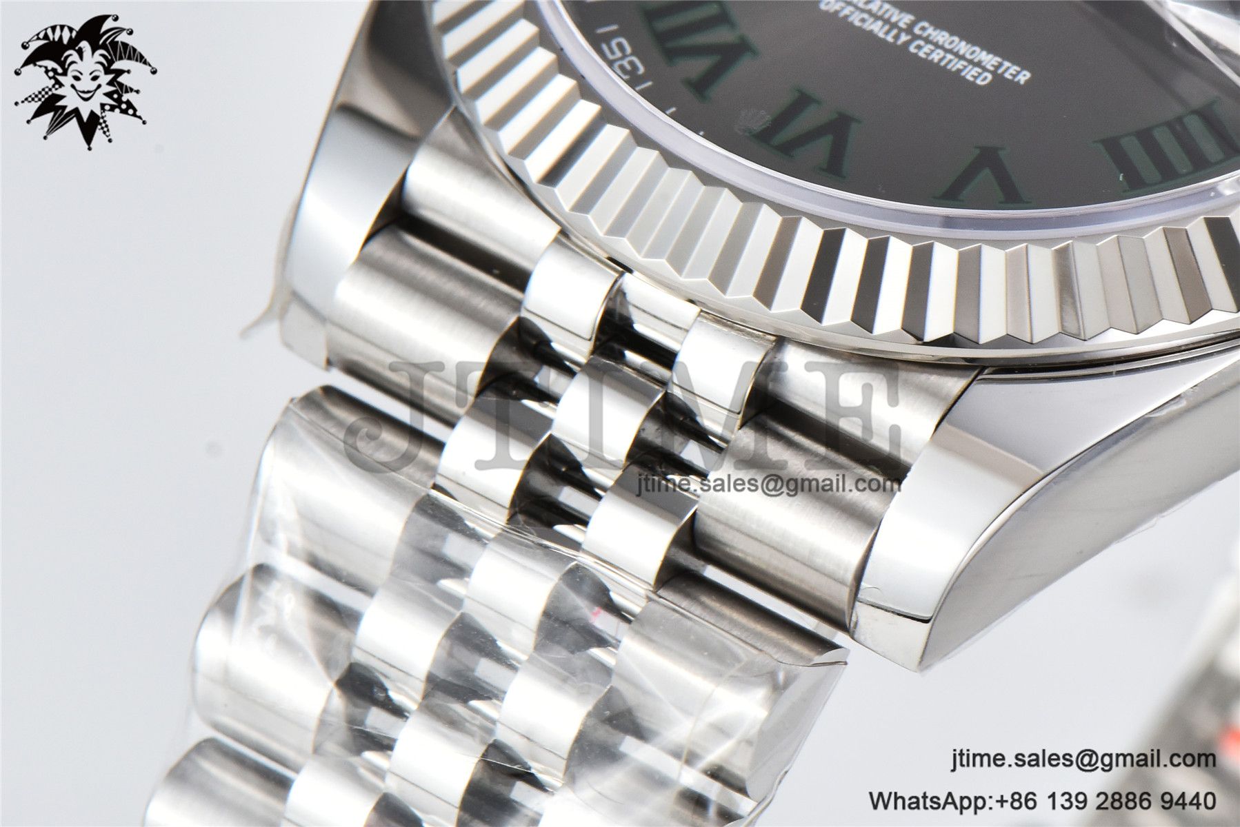 DateJust 126334 904L SS Clean Factory Best Edition Wimbledon Dial on Jubilee Bracelet S3235 - Image 9