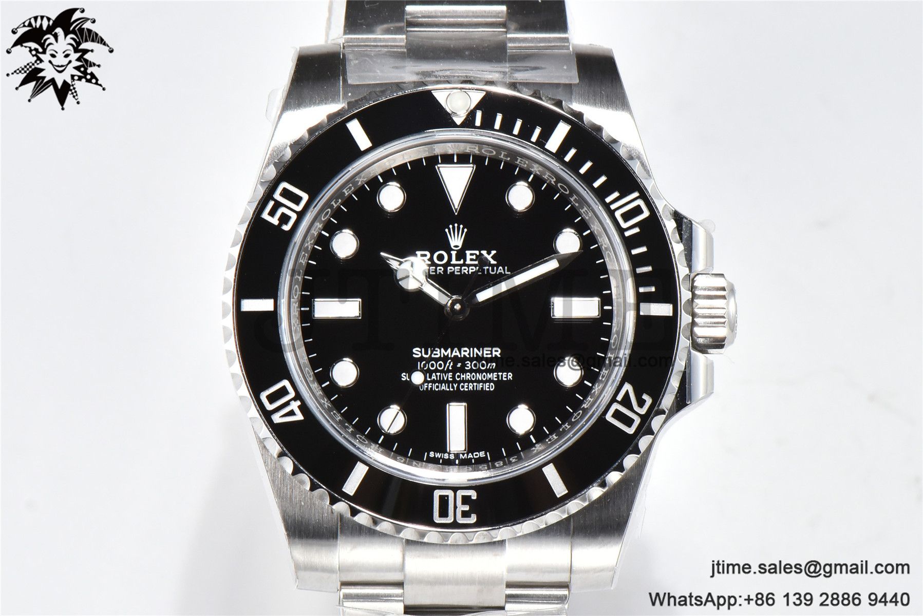 Submariner 114060 No Date Black Ceramic Clean Factory 904L 1:1 Best Edition on SS Bracelet VR3130 - Image 3