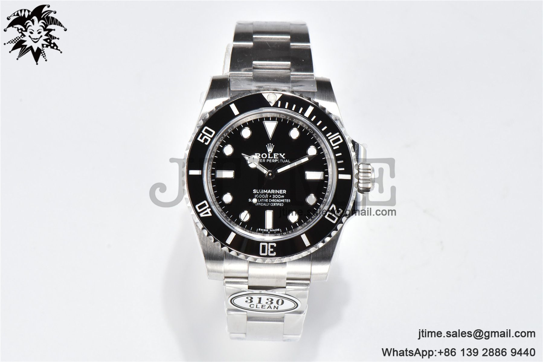 Submariner 114060 No Date Black Ceramic Clean Factory 904L 1:1 Best Edition on SS Bracelet VR3130 - Image 2