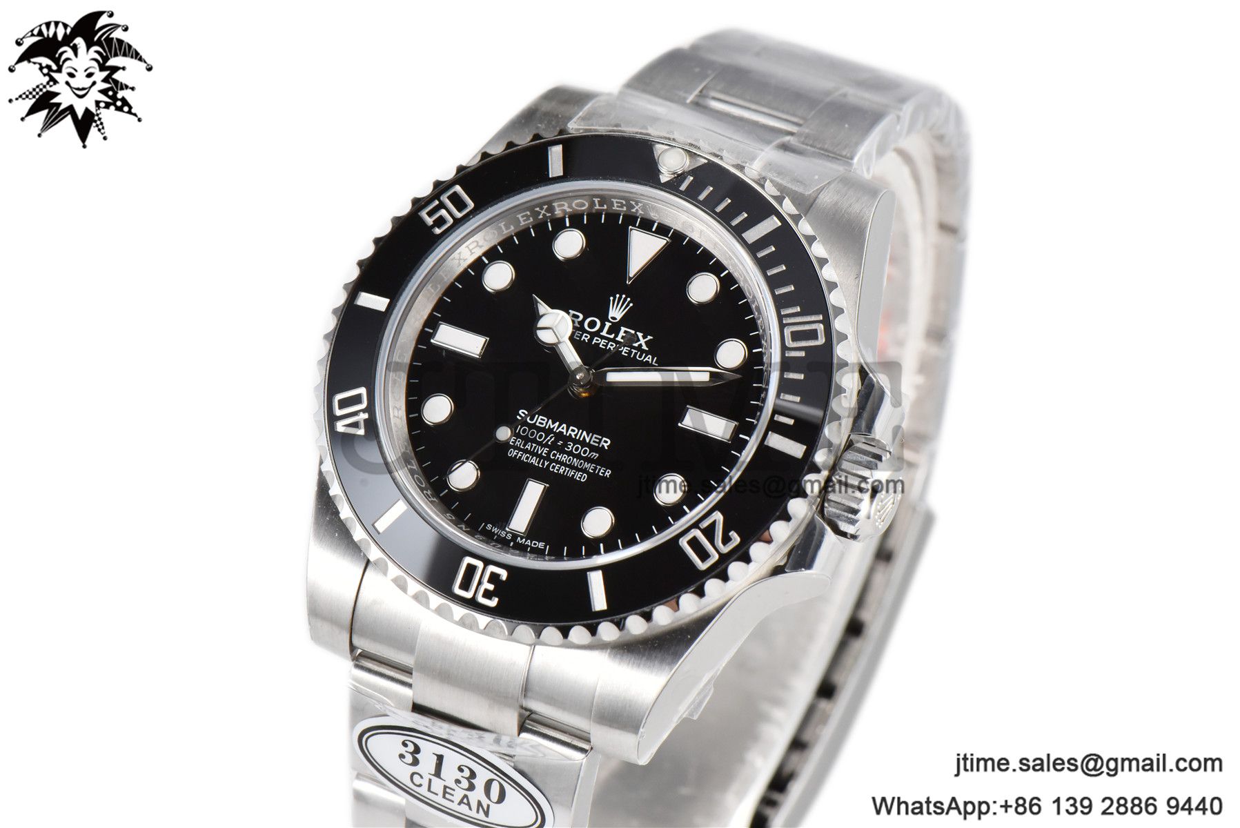 Submariner 114060 No Date Black Ceramic Clean Factory 904L 1:1 Best Edition on SS Bracelet VR3130