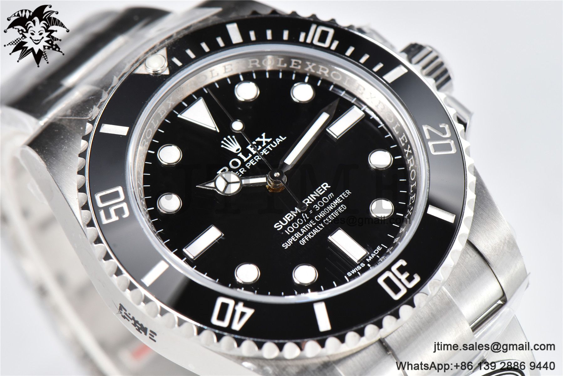 Submariner 114060 No Date Black Ceramic Clean Factory 904L 1:1 Best Edition on SS Bracelet VR3130 - Image 6