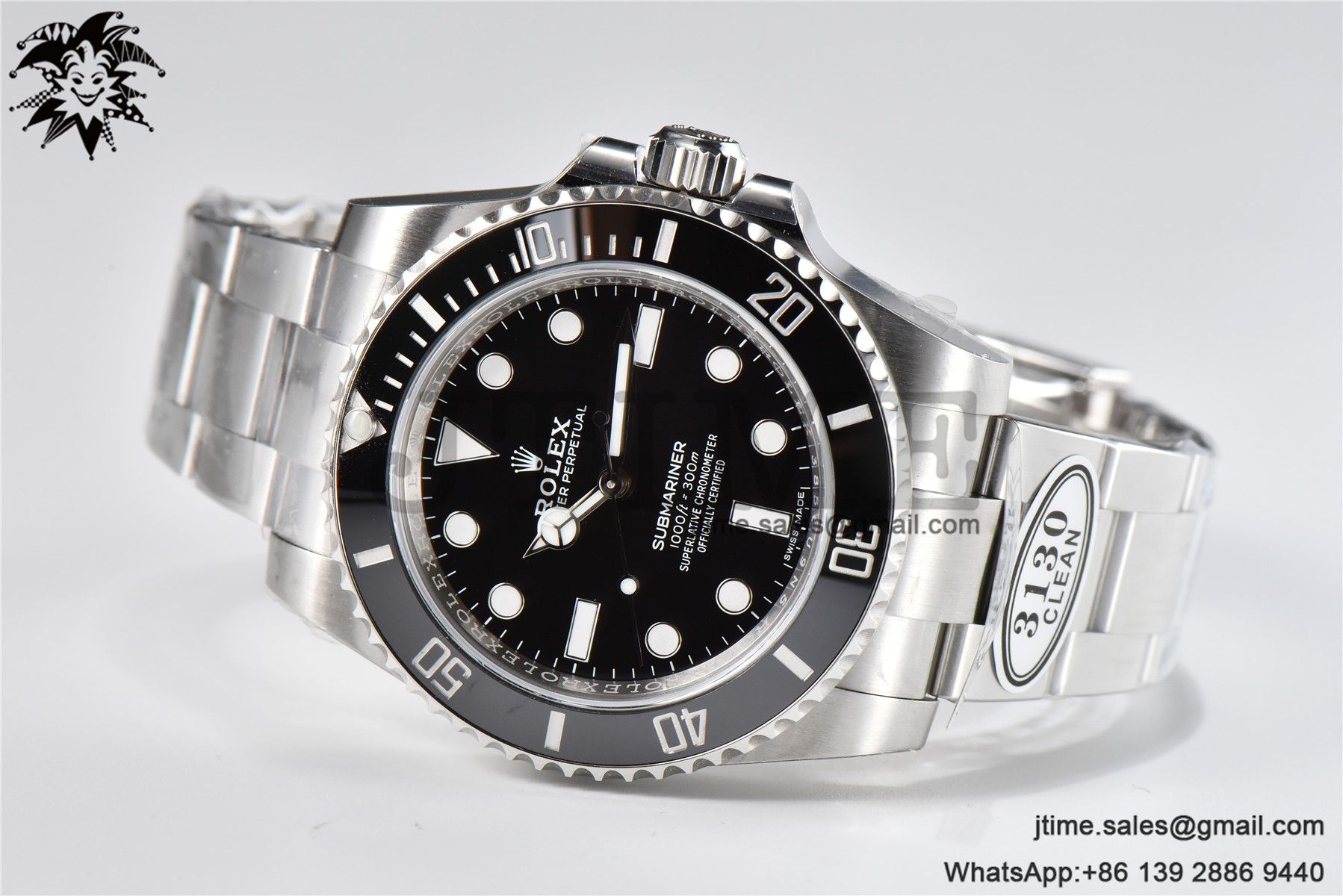 Submariner 114060 No Date Black Ceramic Clean Factory 904L 1:1 Best Edition on SS Bracelet VR3130 - Image 5