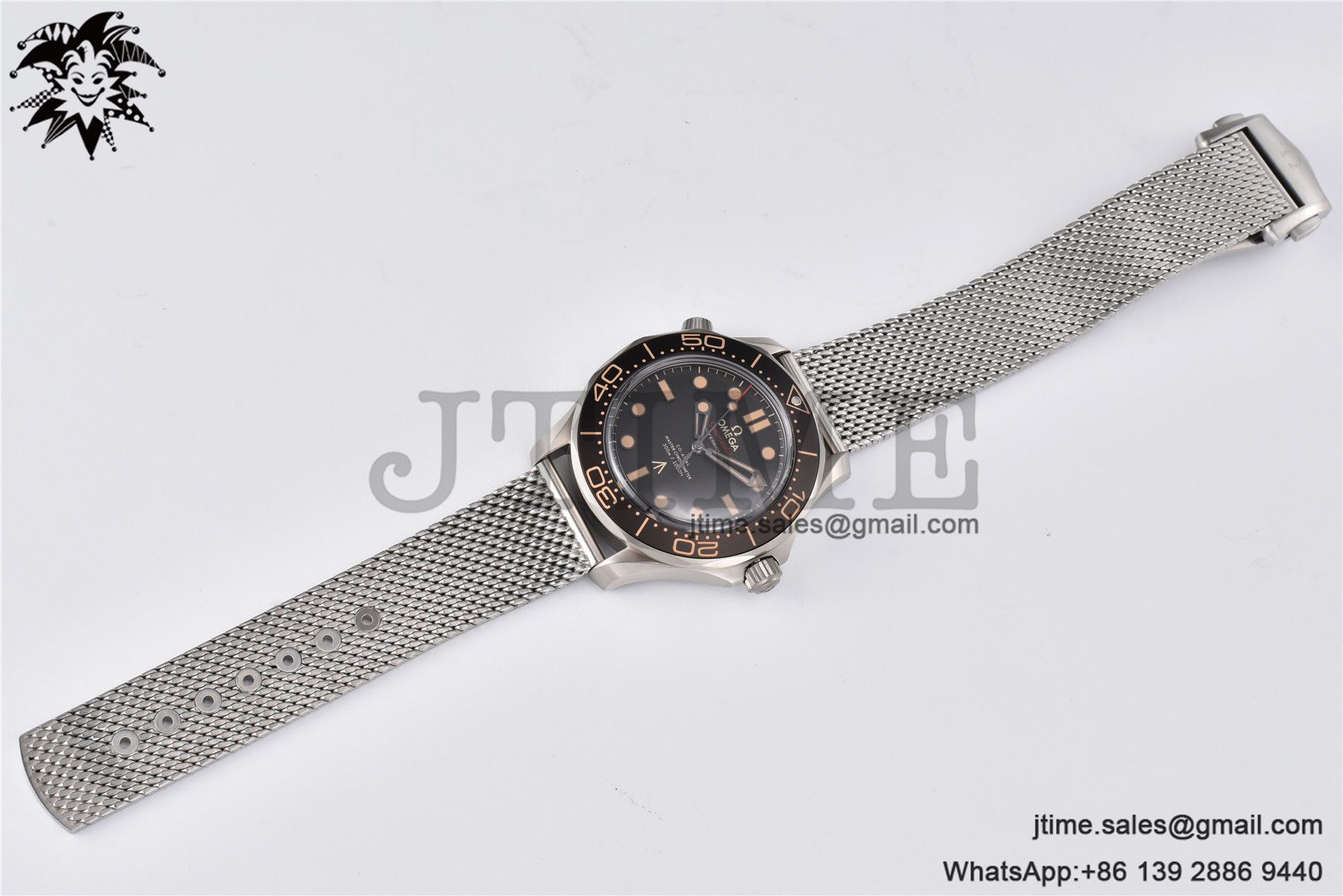 Seamaster 300 "No Time to Die" Limited Edition ORF 1:1 Best Edition on SS Mesh Bracelet A8806 - Image 2