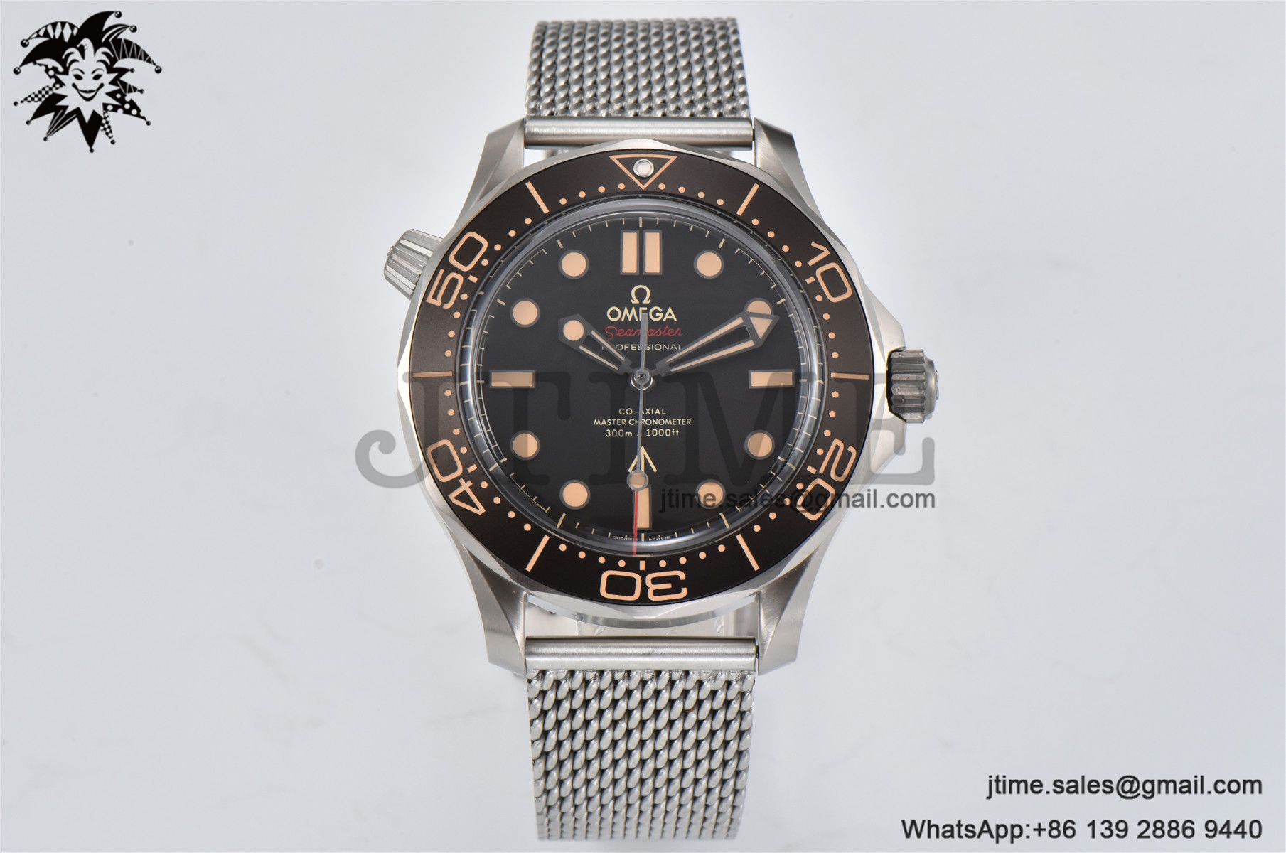 Seamaster 300 "No Time to Die" Limited Edition ORF 1:1 Best Edition on SS Mesh Bracelet A8806 - Image 4