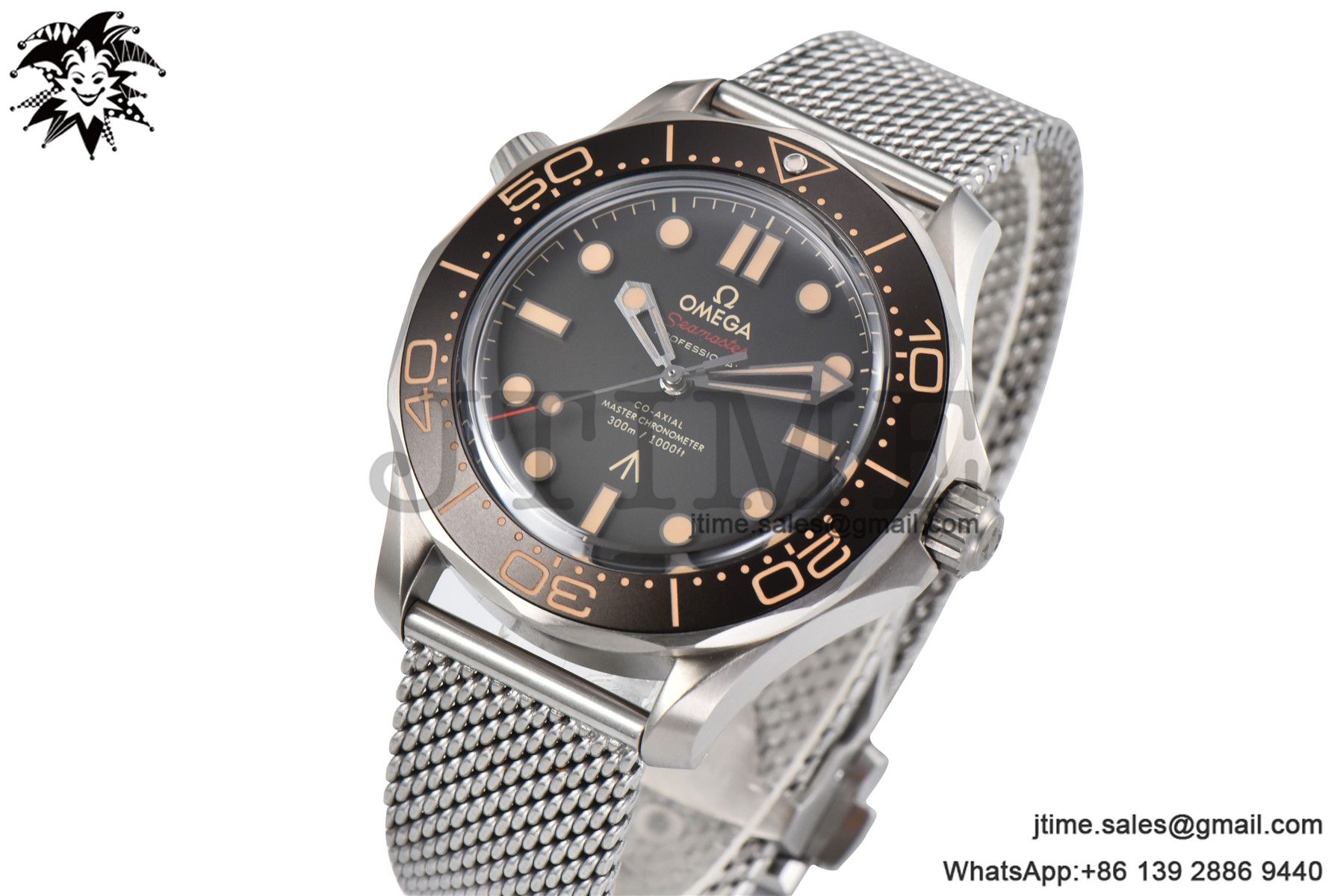 Seamaster 300 "No Time to Die" Limited Edition ORF 1:1 Best Edition on SS Mesh Bracelet A8806