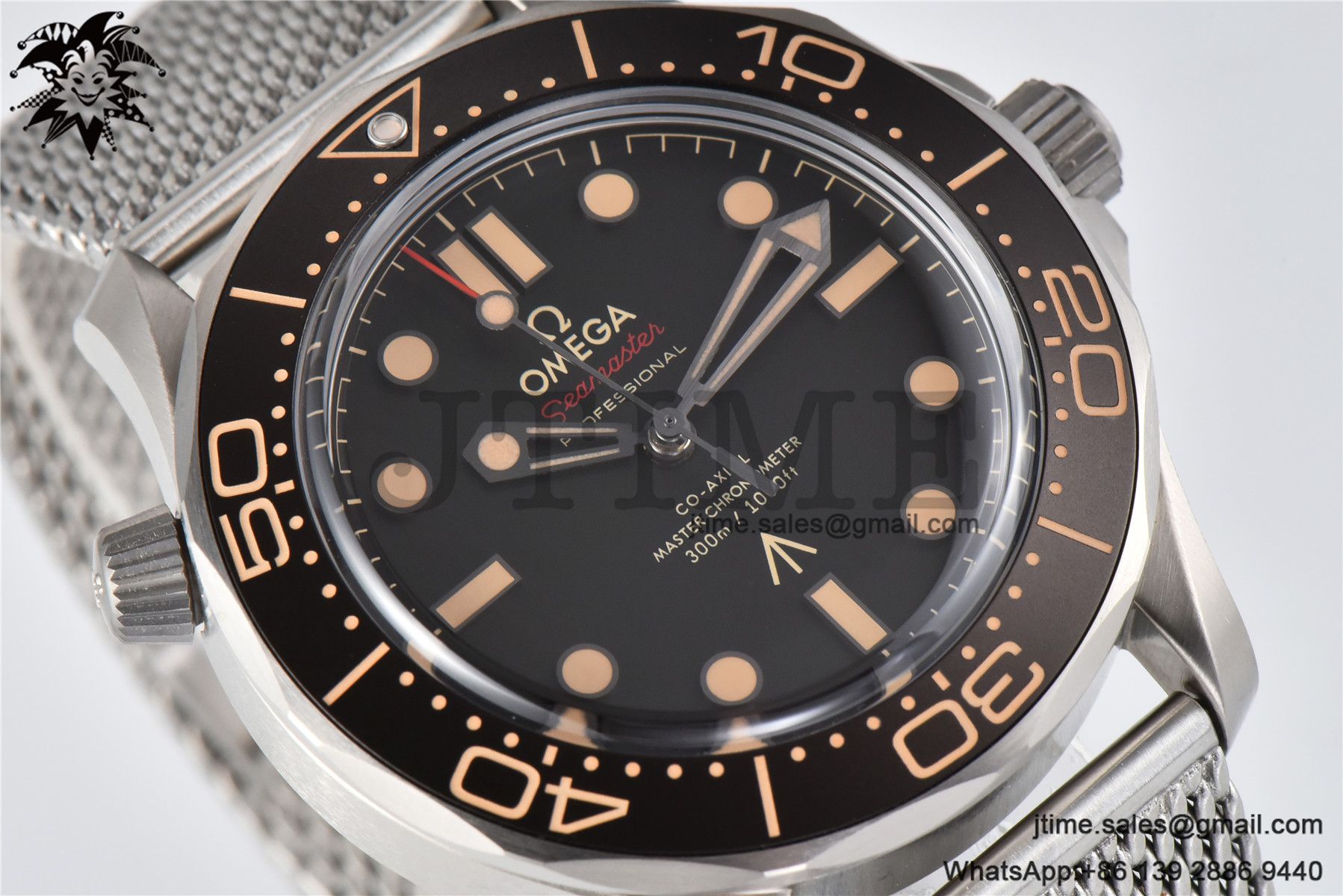 Seamaster 300 "No Time to Die" Limited Edition ORF 1:1 Best Edition on SS Mesh Bracelet A8806 - Image 3