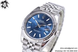 DateJust 41 126334 ARF 1:1 Best Edition 904L Steel Blue Dial on Jubilee Bracelet A2824 V3