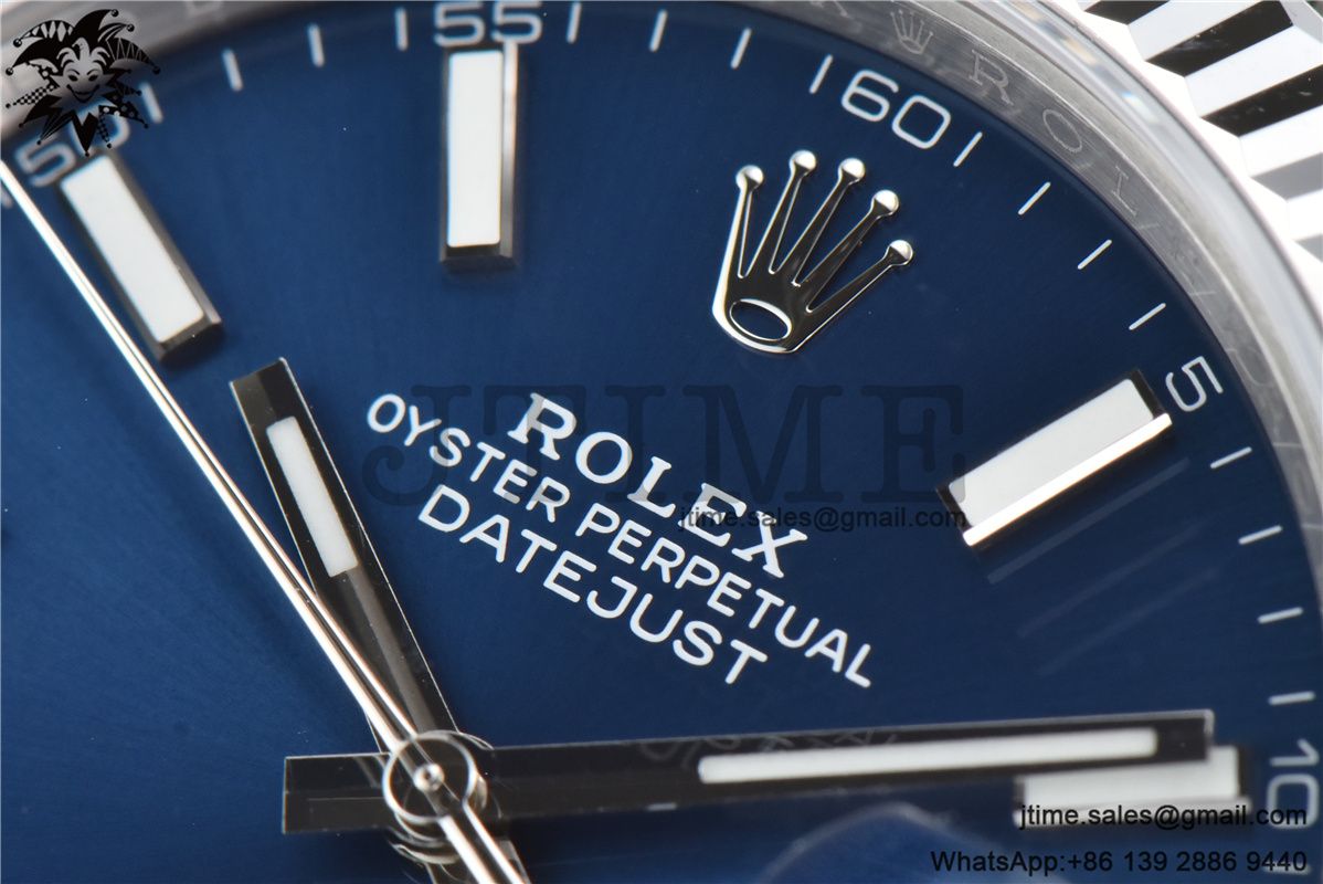 DateJust 41 126334 904L SS VSF 1:1 Best Edition Fluted Bezel Blue Dial on Jubilee Bracelet VS3235 - Image 6