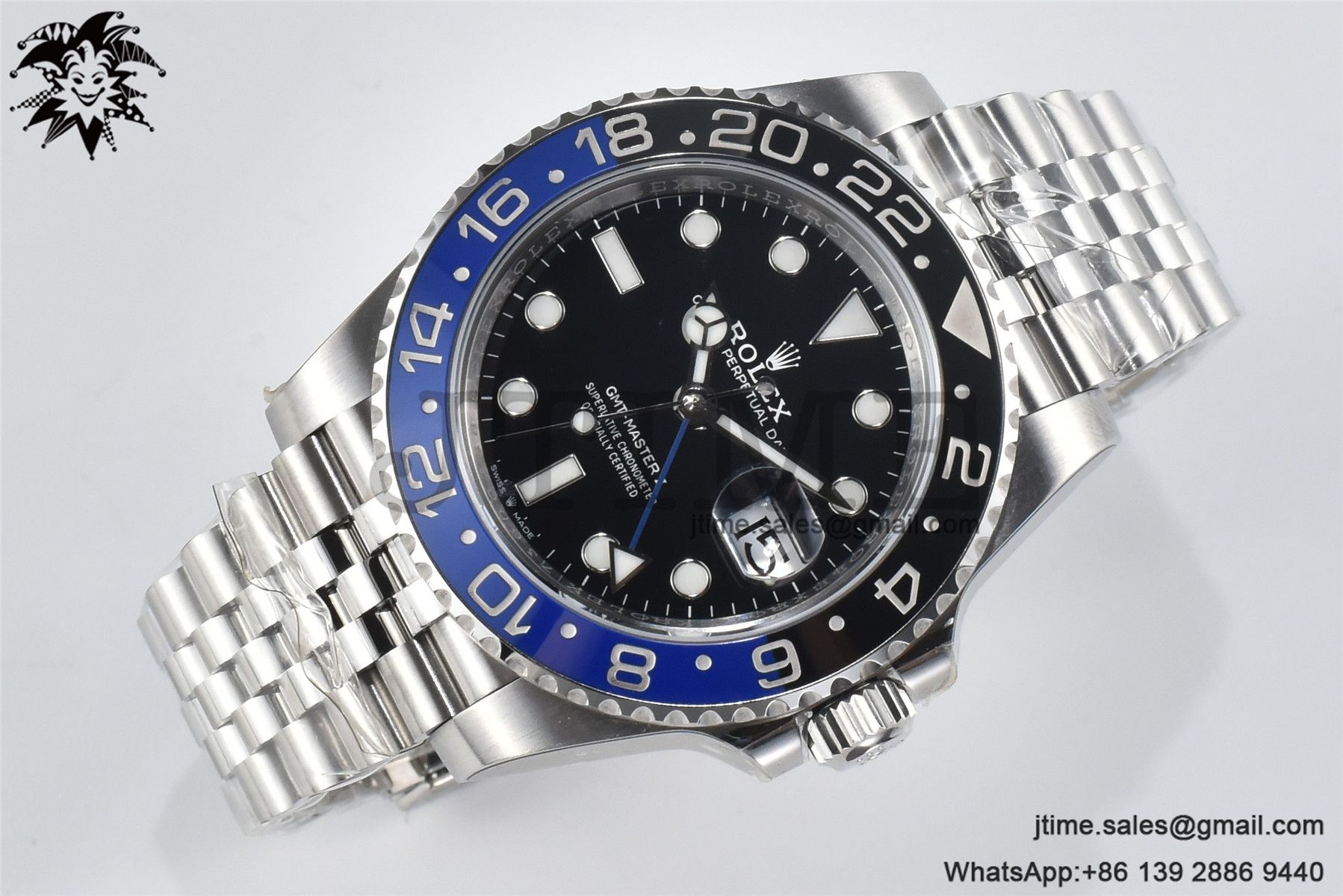 GMT-Master II 126710 BLNR Black/Blue Ceramic 904L Steel Clean Factory Best Edition on Jubilee Bracelet VR3186 CHS - Image 2