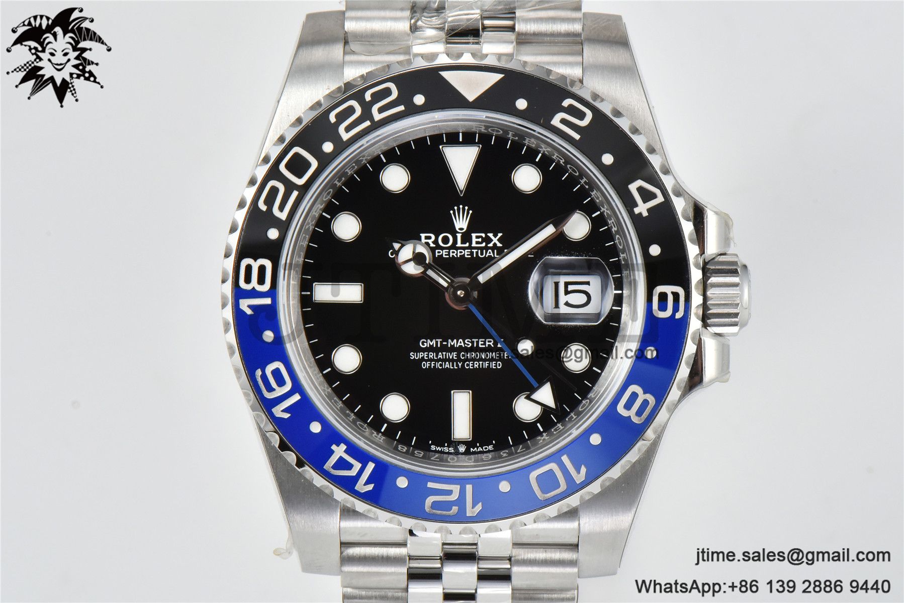 GMT-Master II 126710 BLNR Black/Blue Ceramic 904L Steel Clean Factory Best Edition on Jubilee Bracelet VR3186 CHS - Image 3
