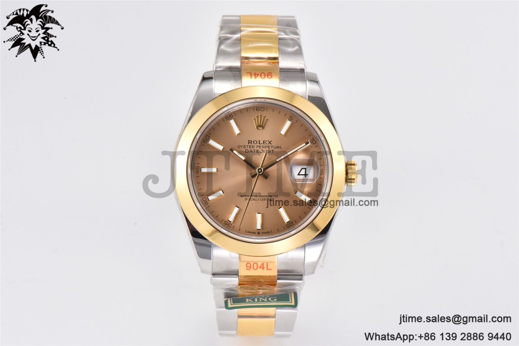 DateJust 41 YG Polished Bezel KING 1:1 Best Edition 904L Steel YG Stick Dial on SS/YG Oyster Bracelet VR3235 - Image 2