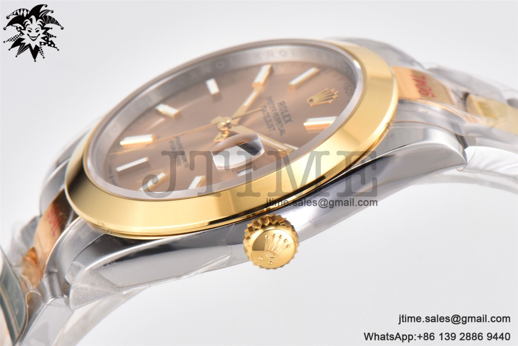 DateJust 41 YG Polished Bezel KING 1:1 Best Edition 904L Steel YG Stick Dial on SS/YG Oyster Bracelet VR3235 - Image 7