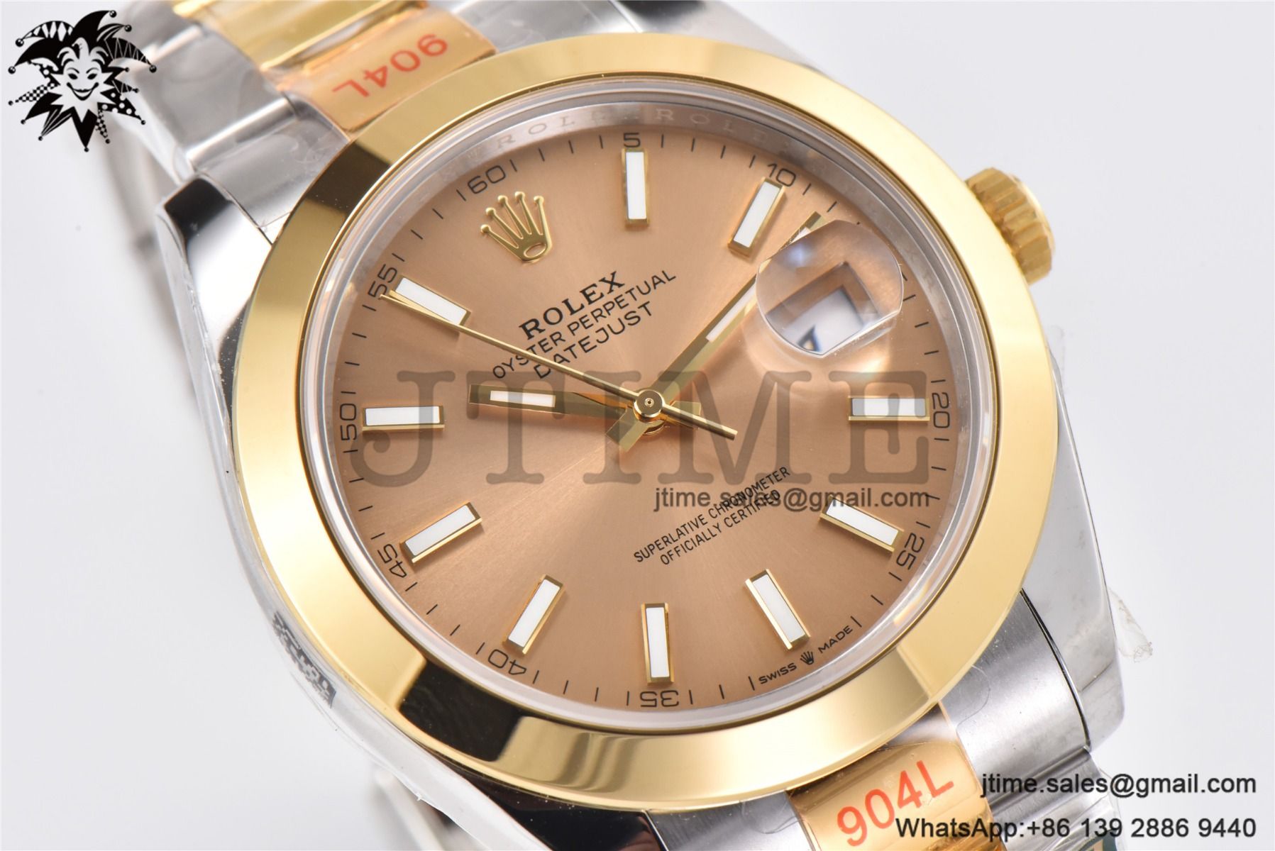 DateJust 41 YG Polished Bezel KING 1:1 Best Edition 904L Steel YG Stick Dial on SS/YG Oyster Bracelet VR3235 - Image 9