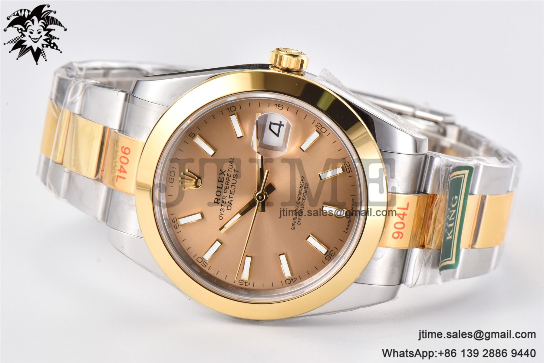 DateJust 41 YG Polished Bezel KING 1:1 Best Edition 904L Steel YG Stick Dial on SS/YG Oyster Bracelet VR3235 - Image 10
