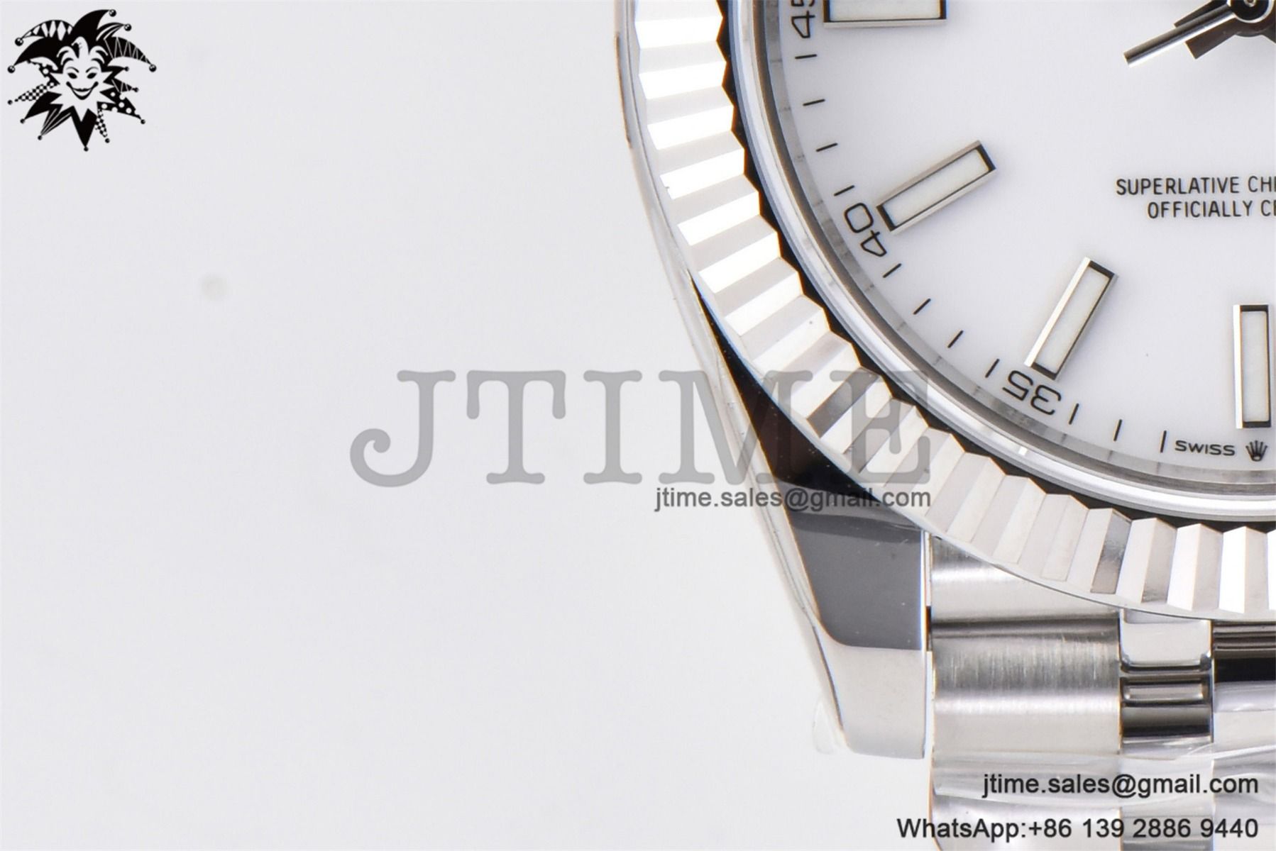 DateJust 41 SS Fluted Bezel KING 1:1 Best Edition 904L Steel White Stick Dial on Jubilee Bracelet VR3235 - Image 9