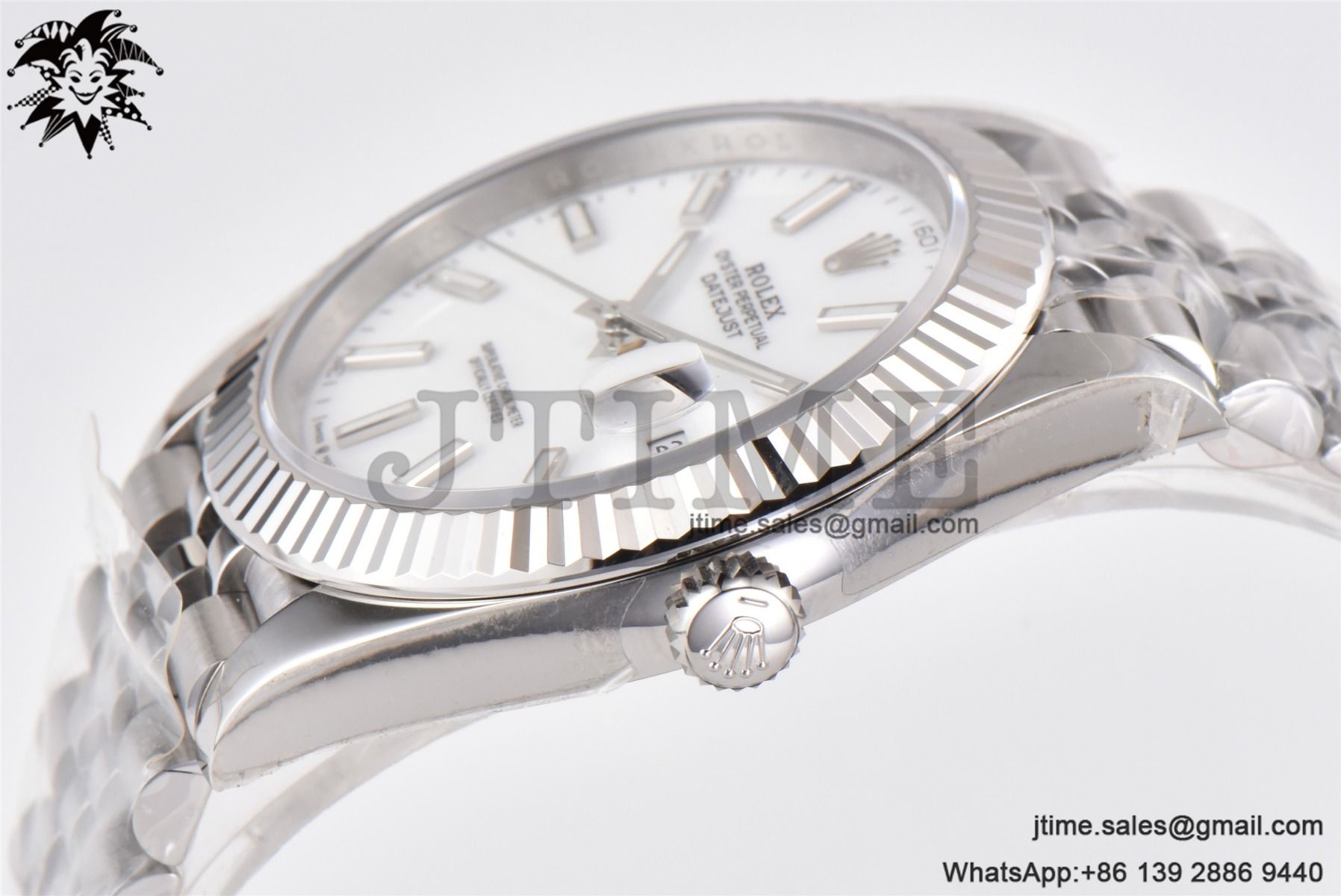 DateJust 41 SS Fluted Bezel KING 1:1 Best Edition 904L Steel White Stick Dial on Jubilee Bracelet VR3235 - Image 6