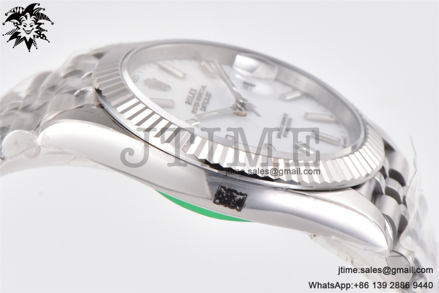 DateJust 41 SS Fluted Bezel KING 1:1 Best Edition 904L Steel White Stick Dial on Jubilee Bracelet VR3235 - Image 8
