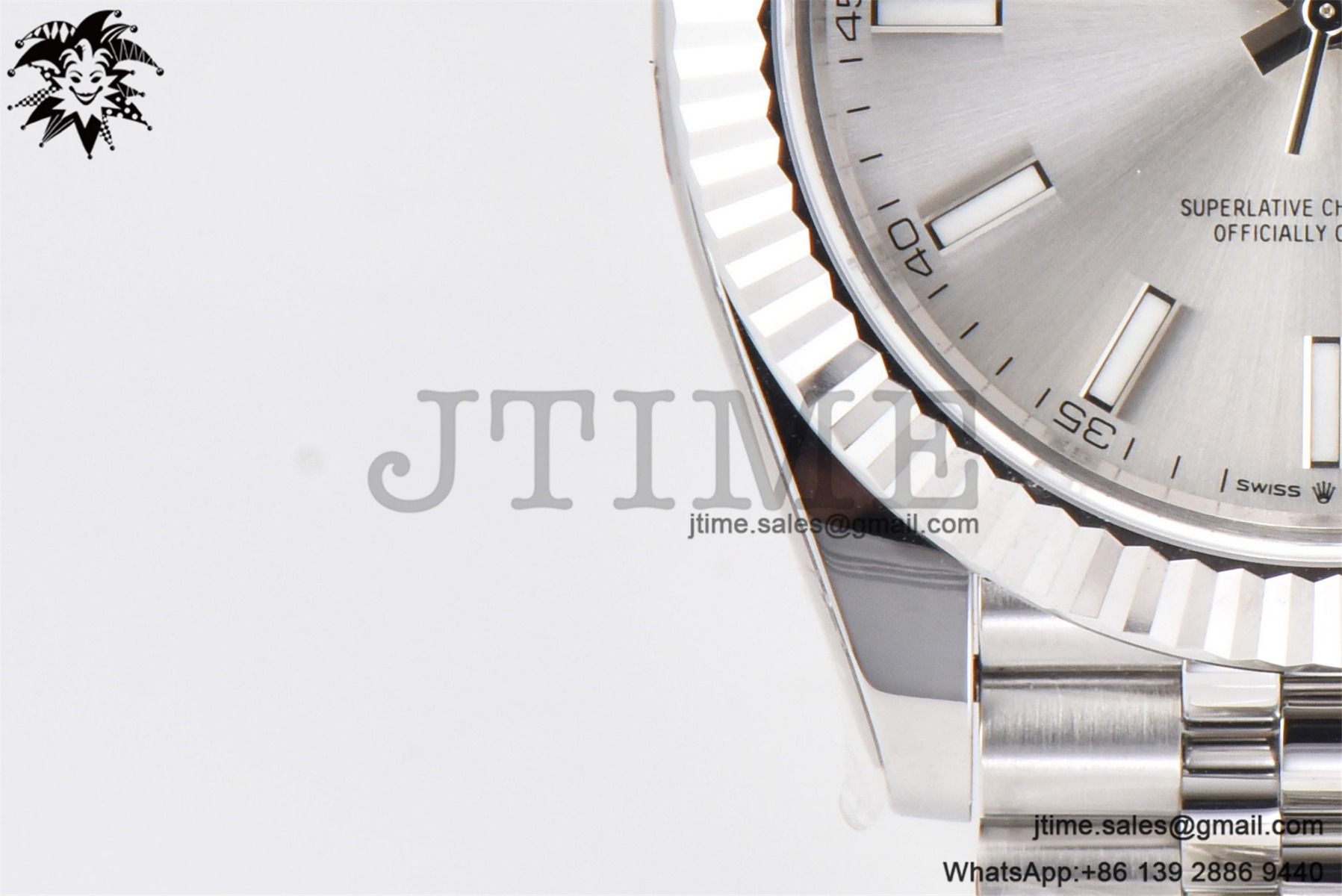 DateJust 41 SS Fluted Bezel KING 1:1 Best Edition 904L Steel Silver Stick Dial on Jubilee Bracelet VR3235 - Image 9