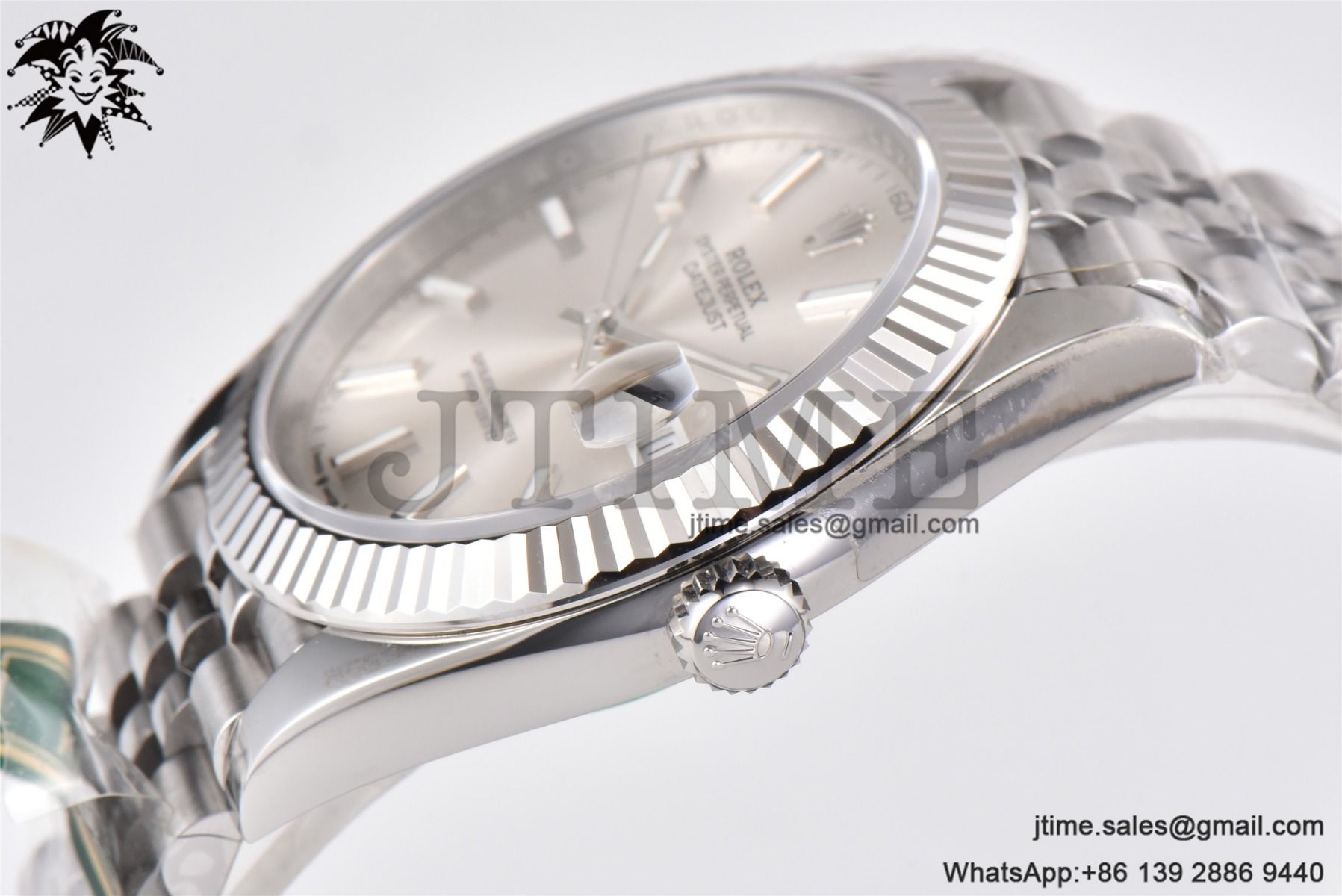 DateJust 41 SS Fluted Bezel KING 1:1 Best Edition 904L Steel Silver Stick Dial on Jubilee Bracelet VR3235 - Image 7