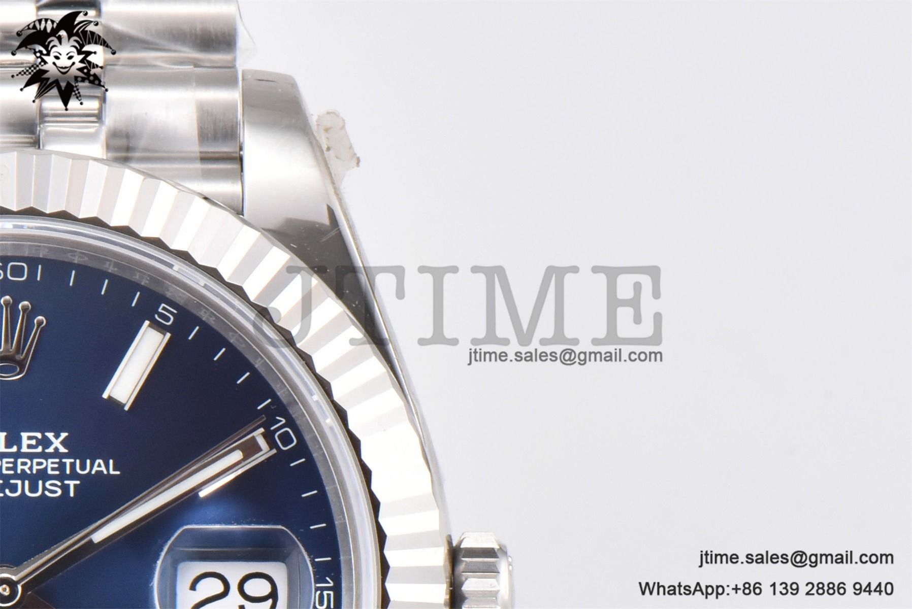 DateJust 41 SS Fluted Bezel KING 1:1 Best Edition 904L Steel Blue Stick Dial on Jubilee Bracelet VR3235 - Image 11