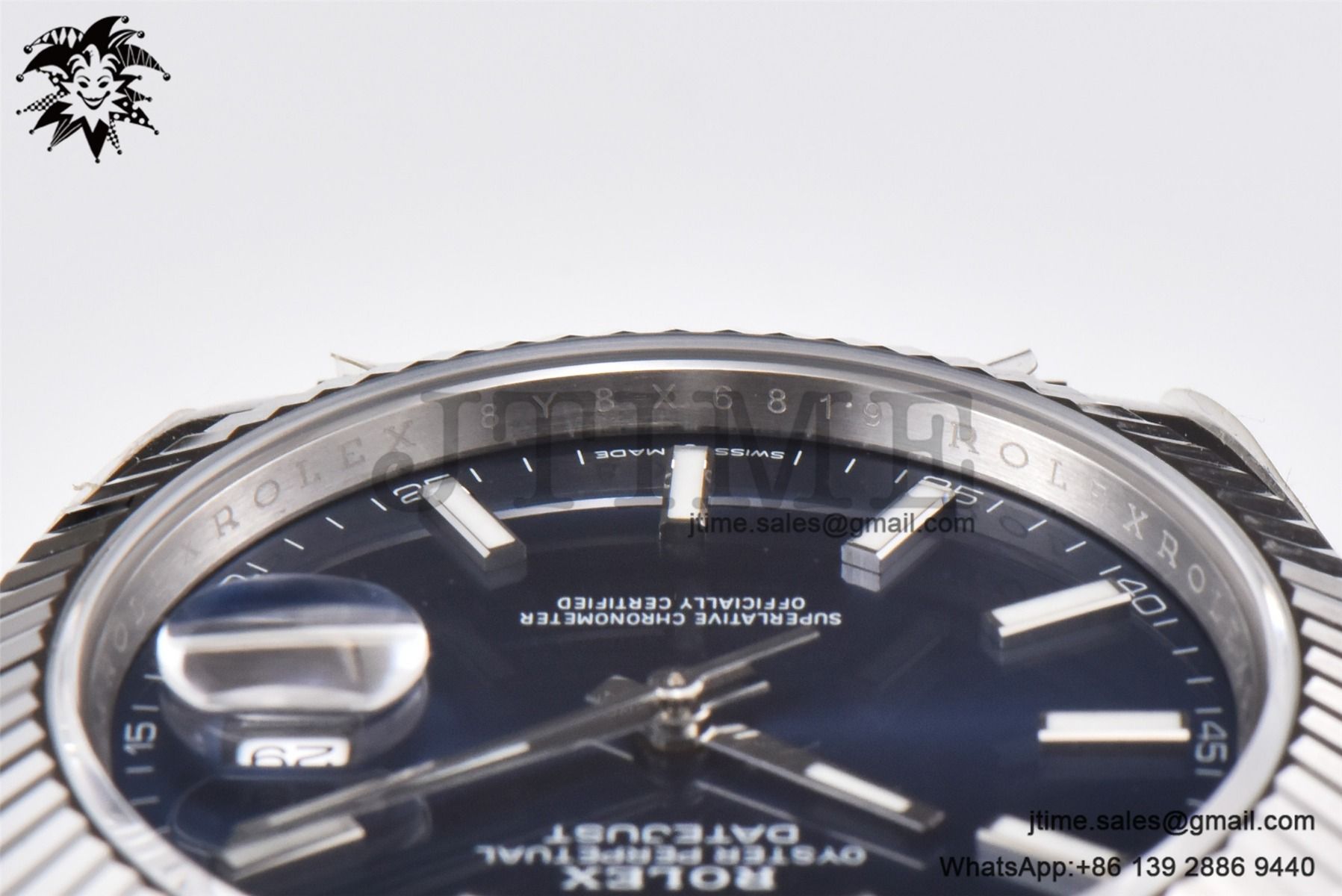 DateJust 41 SS Fluted Bezel KING 1:1 Best Edition 904L Steel Blue Stick Dial on Jubilee Bracelet VR3235 - Image 12
