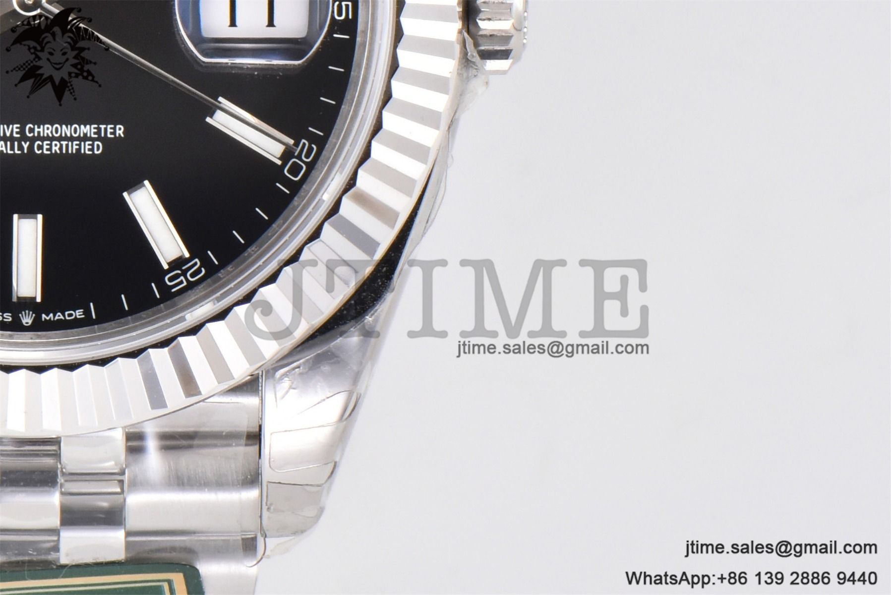 DateJust 41 SS Fluted Bezel KING 1:1 Best Edition 904L Steel Black Stick Dial on Jubilee Bracelet VR3235 - Image 12