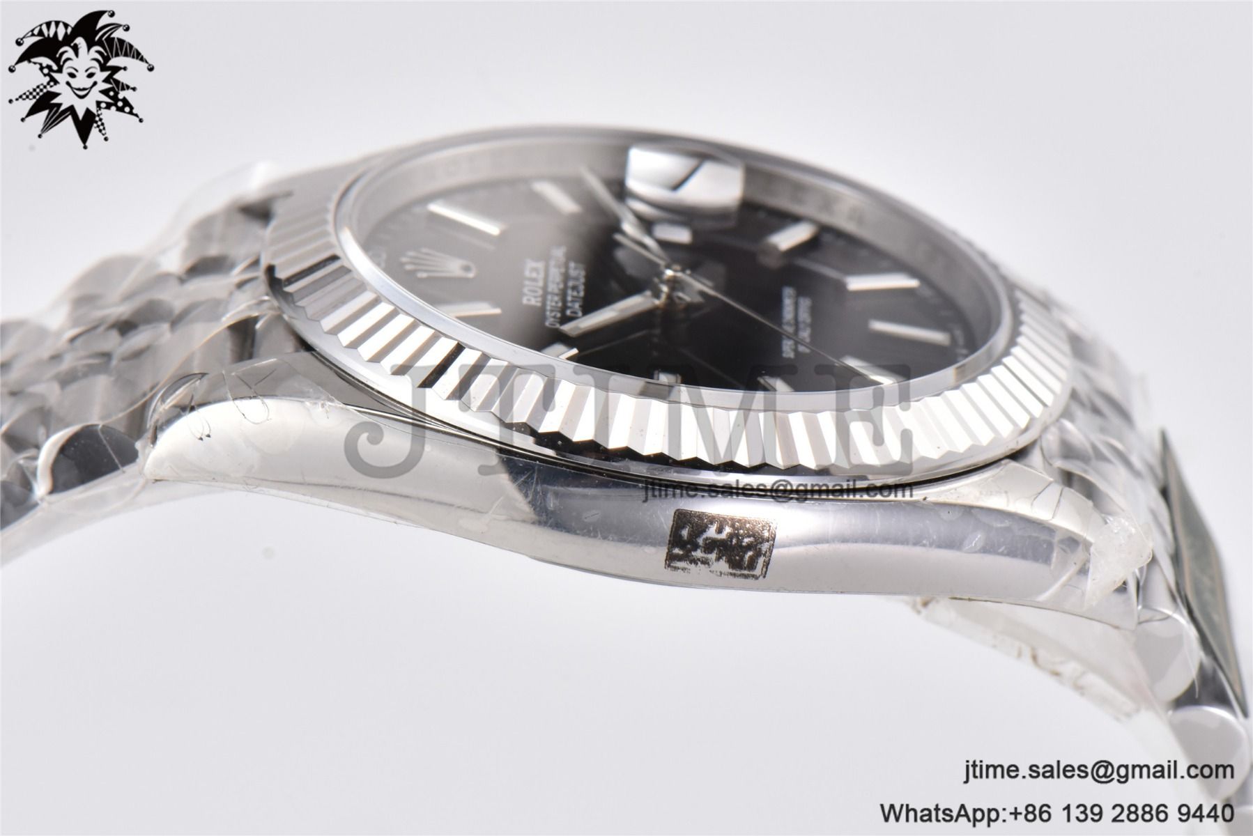 DateJust 41 SS Fluted Bezel KING 1:1 Best Edition 904L Steel Black Stick Dial on Jubilee Bracelet VR3235 - Image 10