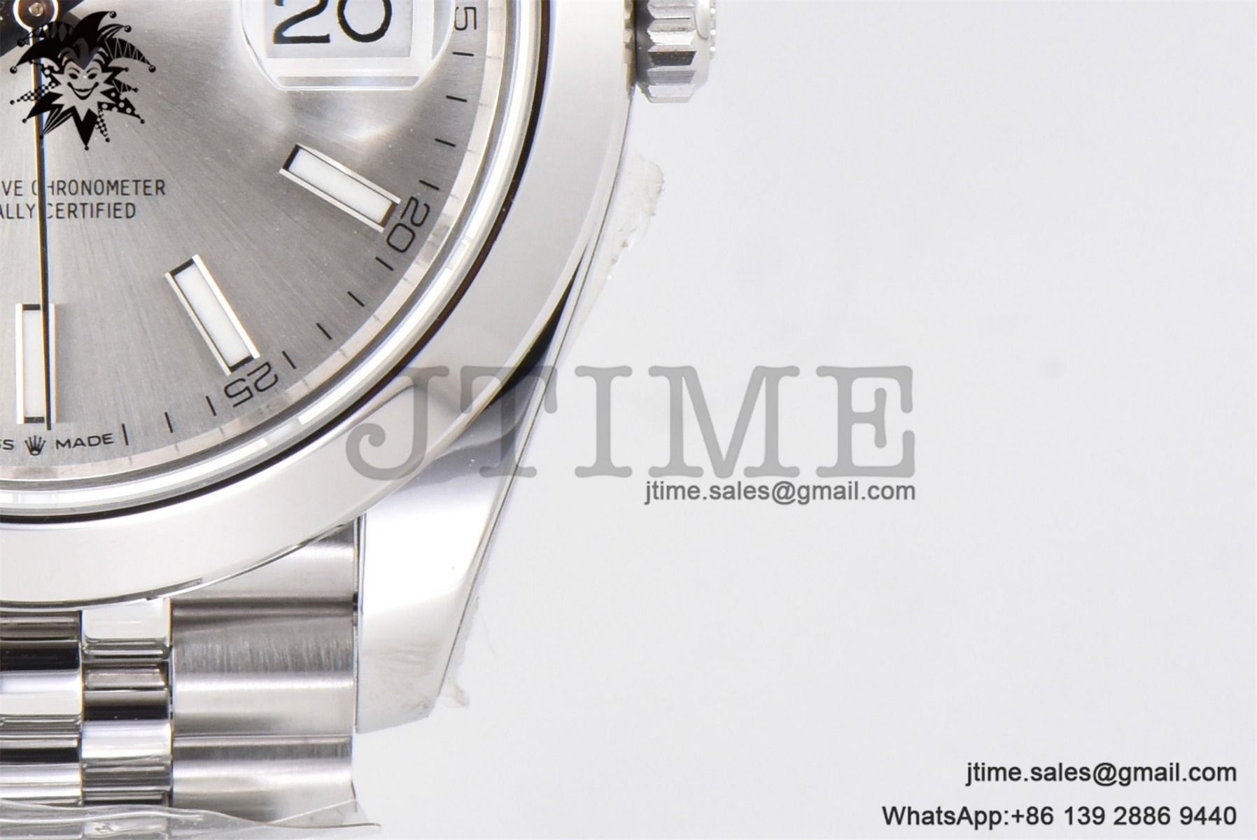 DateJust 41 SS Polished Bezel KING 1:1 Best Edition 904L Steel Silver Stick Dial on Jubilee Bracelet VR3235 - Image 12