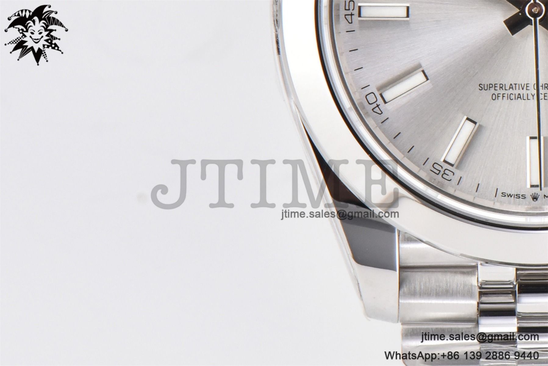 DateJust 41 SS Polished Bezel KING 1:1 Best Edition 904L Steel Silver Stick Dial on Jubilee Bracelet VR3235 - Image 8
