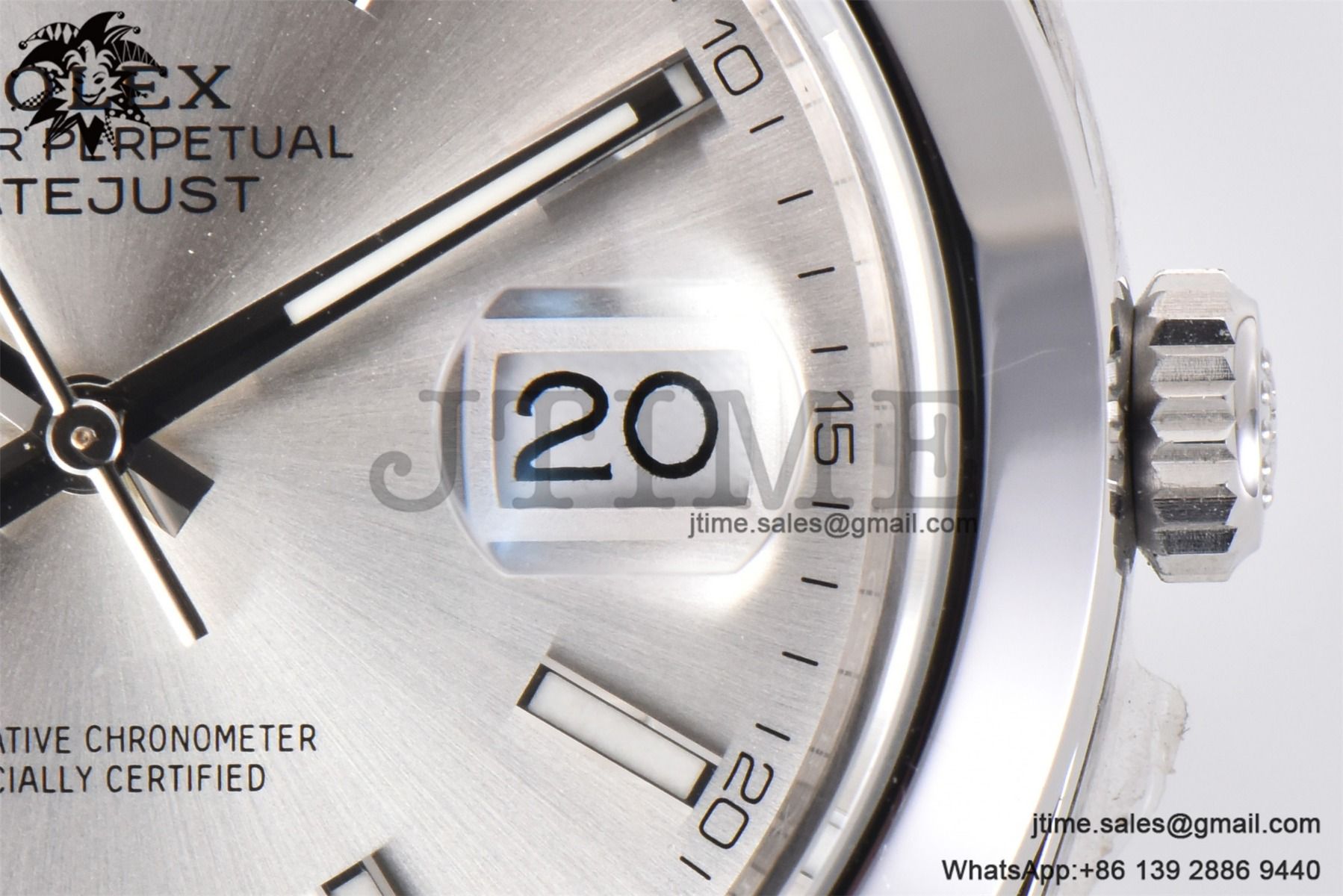 DateJust 41 SS Polished Bezel KING 1:1 Best Edition 904L Steel Silver Stick Dial on Jubilee Bracelet VR3235 - Image 11