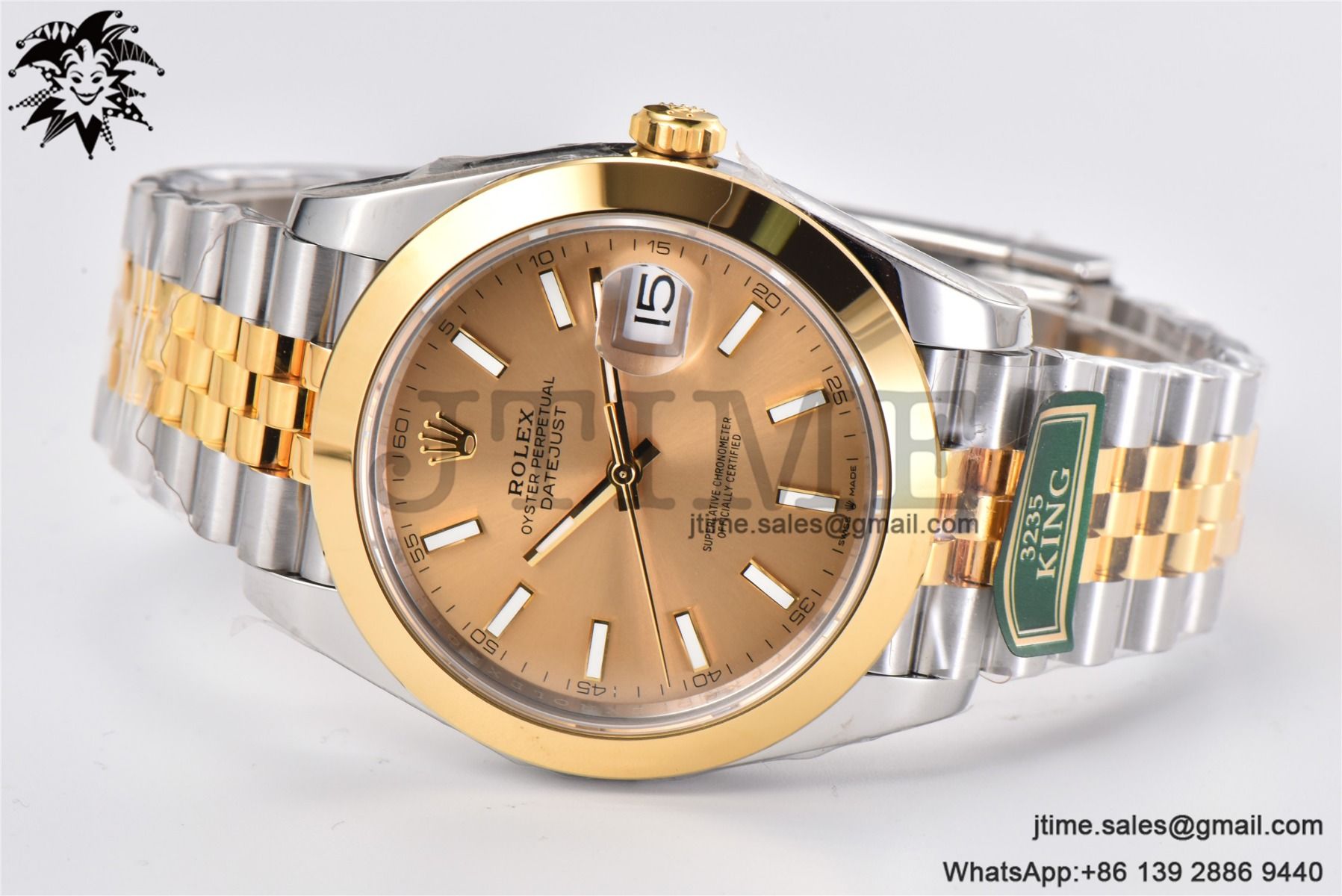 DateJust 41 YG Polished Bezel KING 1:1 Best Edition 904L Steel YG Stick Dial on SS/YG Jubilee Bracelet VR3235 - Image 4