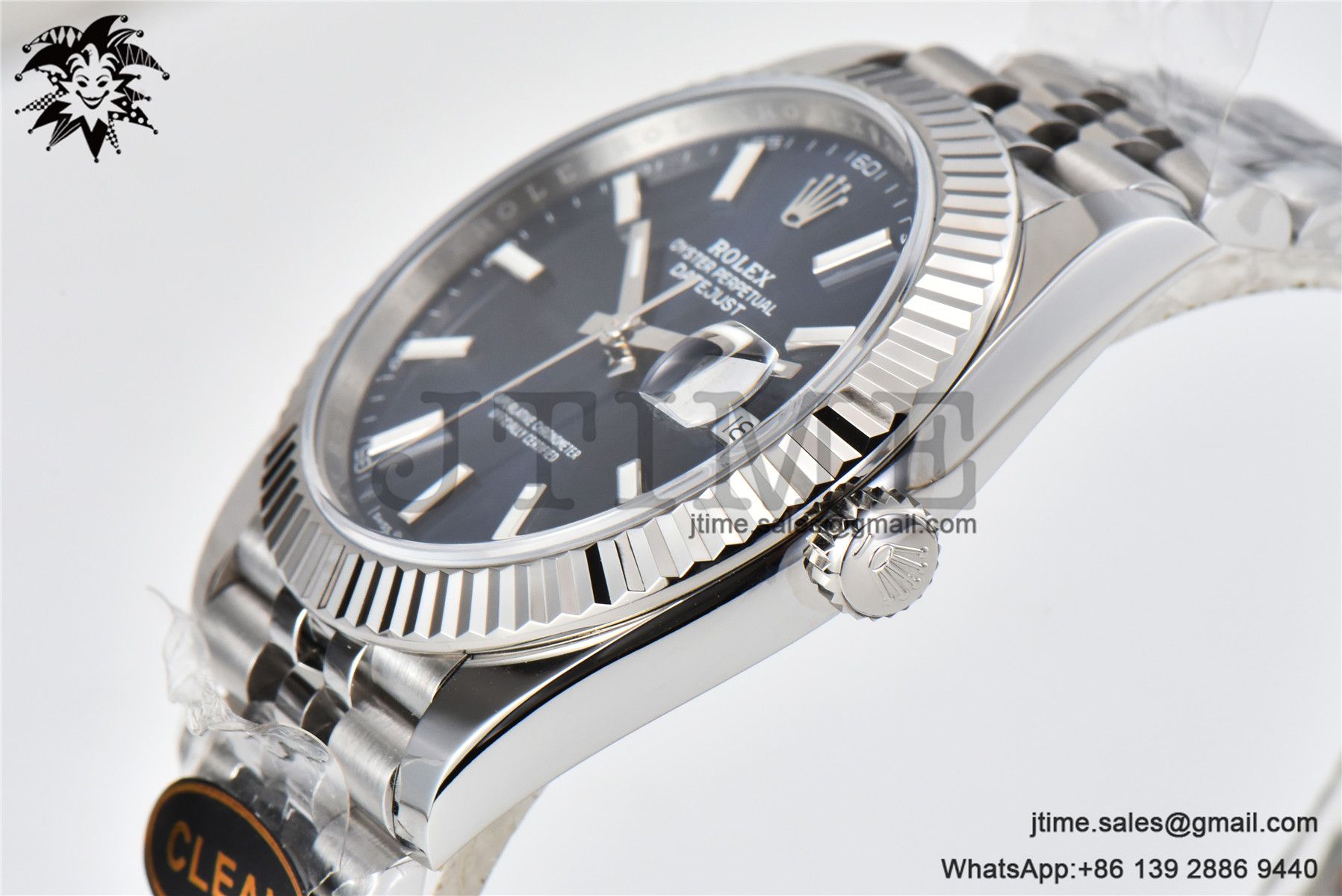 DateJust 126334 904L SS Clean Factory Best Edition Blue Dial on Jubilee Bracelet S3235 - Image 6