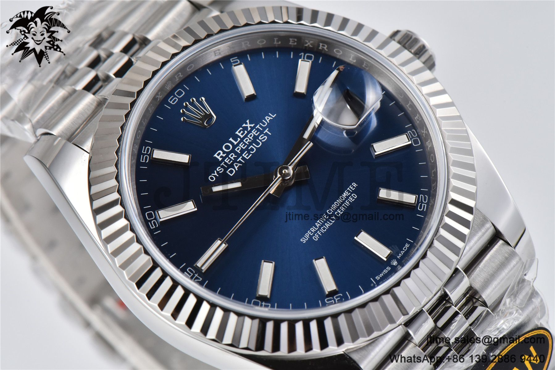 DateJust 126334 904L SS Clean Factory Best Edition Blue Dial on Jubilee Bracelet S3235 - Image 5