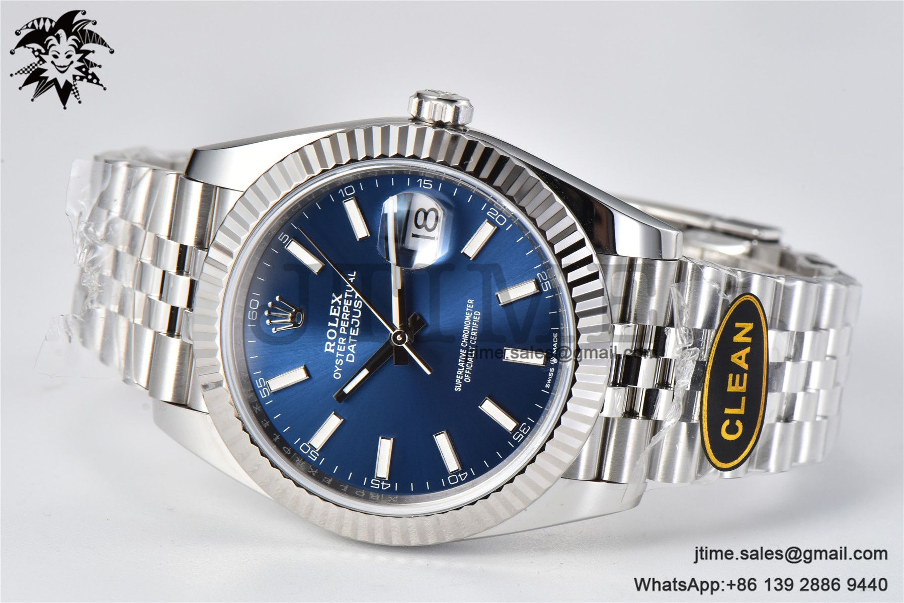 DateJust 126334 904L SS Clean Factory Best Edition Blue Dial on Jubilee Bracelet S3235 - Image 7