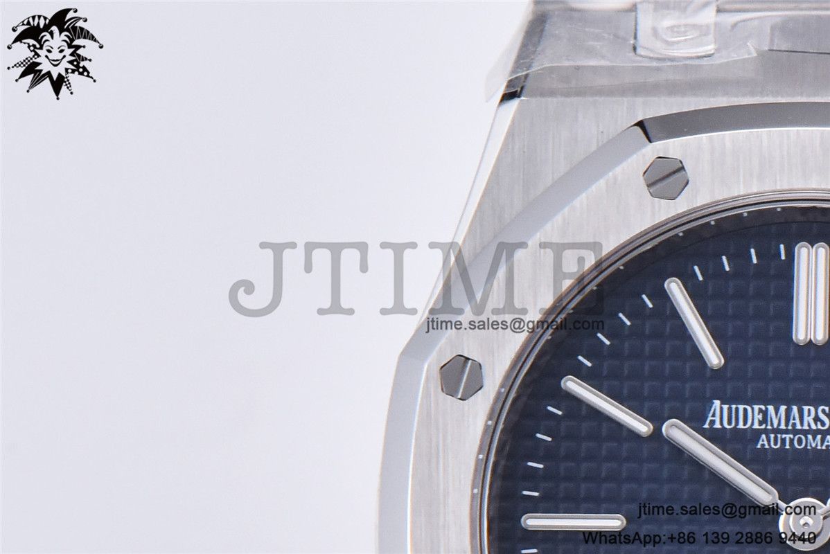 Royal Oak 39mm 15202 SS ZF 1:1 Best Edition Blue Textured Dial on SS Bracelet A2121 - Image 9