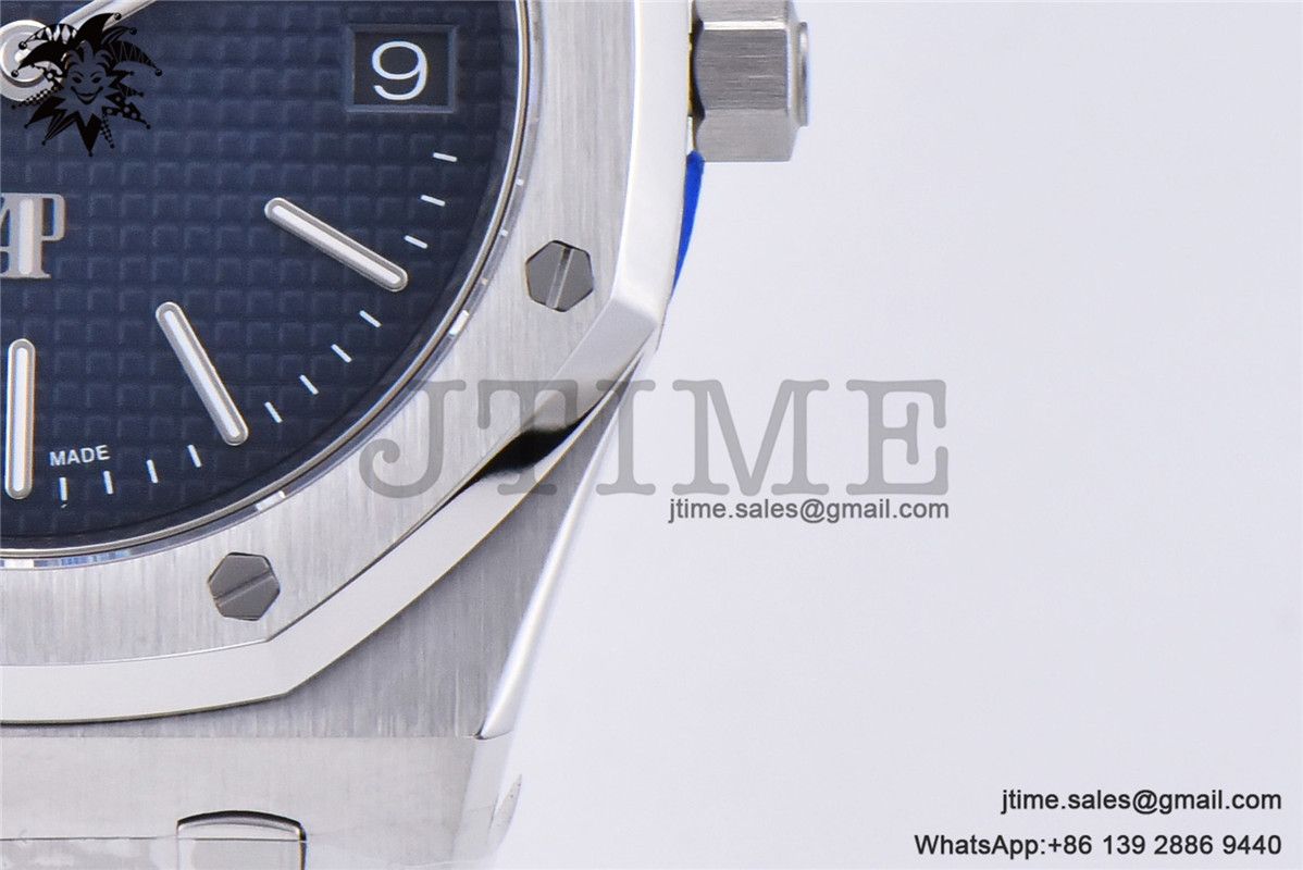 Royal Oak 39mm 15202 SS ZF 1:1 Best Edition Blue Textured Dial on SS Bracelet A2121 - Image 10
