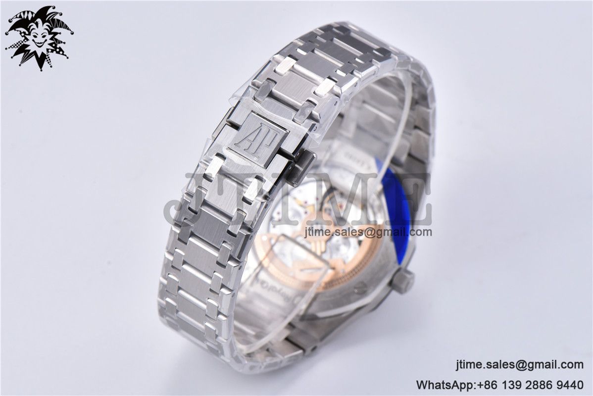 Royal Oak 39mm 15202 SS ZF 1:1 Best Edition Blue Textured Dial on SS Bracelet A2121 - Image 12