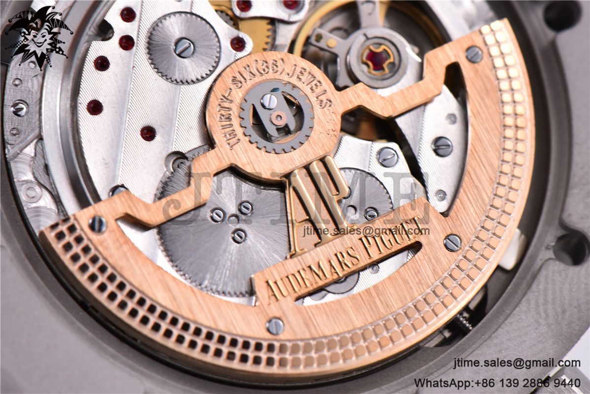 Royal Oak 39mm 15202 SS ZF 1:1 Best Edition Blue Textured Dial on SS Bracelet A2121 - Image 15