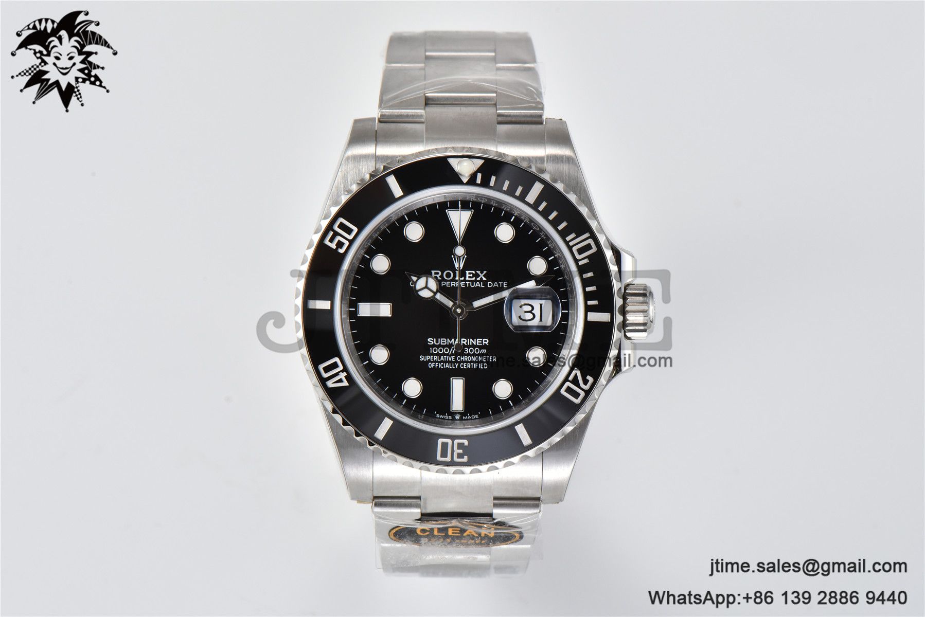 Submariner 41mm 126610 LN Black Ceramic 904L Steel Clean Factory Best Edition S3235 - Image 3