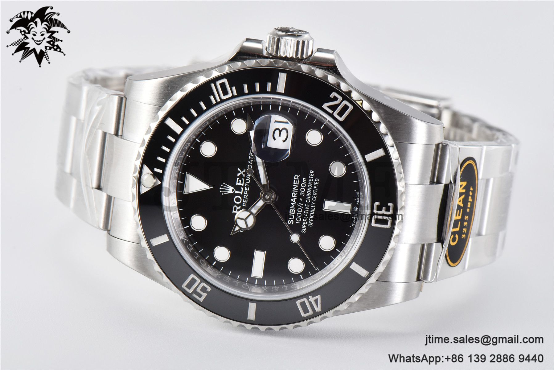 Submariner 41mm 126610 LN Black Ceramic 904L Steel Clean Factory Best Edition S3235 - Image 5