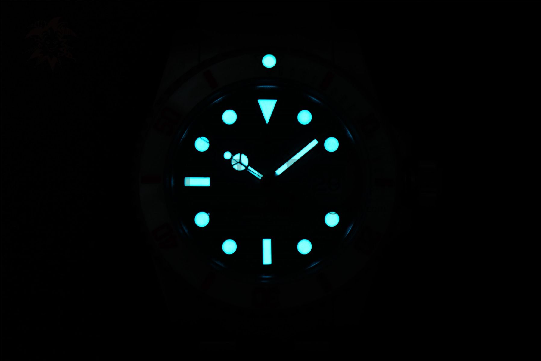 RM011 NTPT Chrono RG Case KVF 1:1 Best Edition Crystal Dial Red on Black Rubber Strap A7750 V2 - Image 29