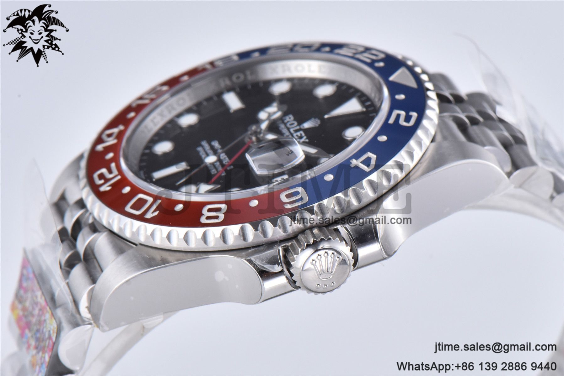 GMT-Master II 126710 BLRO Red/Blue Ceramic 904L Steel Clean Factory Best Edition on Jubilee Bracelet DD3285 CHS - Image 11