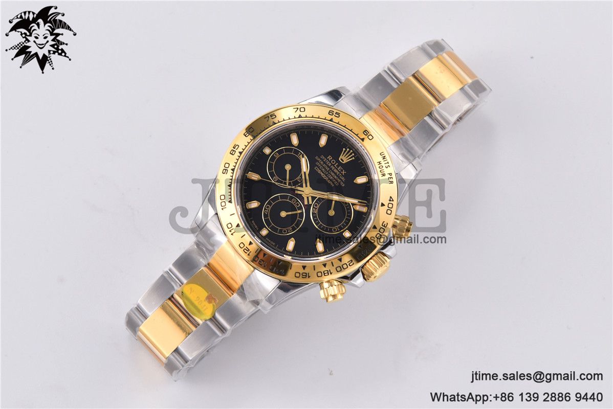Daytona 116503 YG/SS Two Tone Noob 1:1 Best Edition 904L SS Case and Bracelet Black Dial SA4130 - Image 3